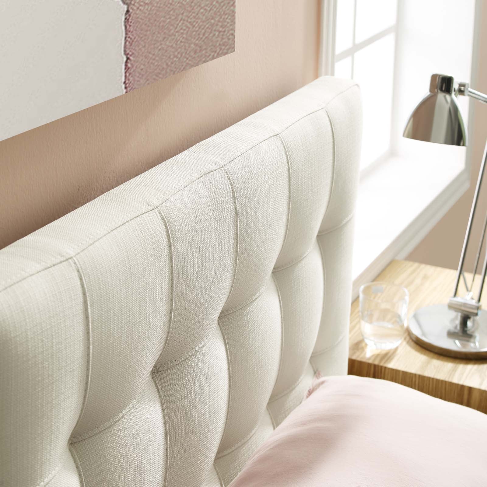 Lily Twin Upholstered Fabric Headboard