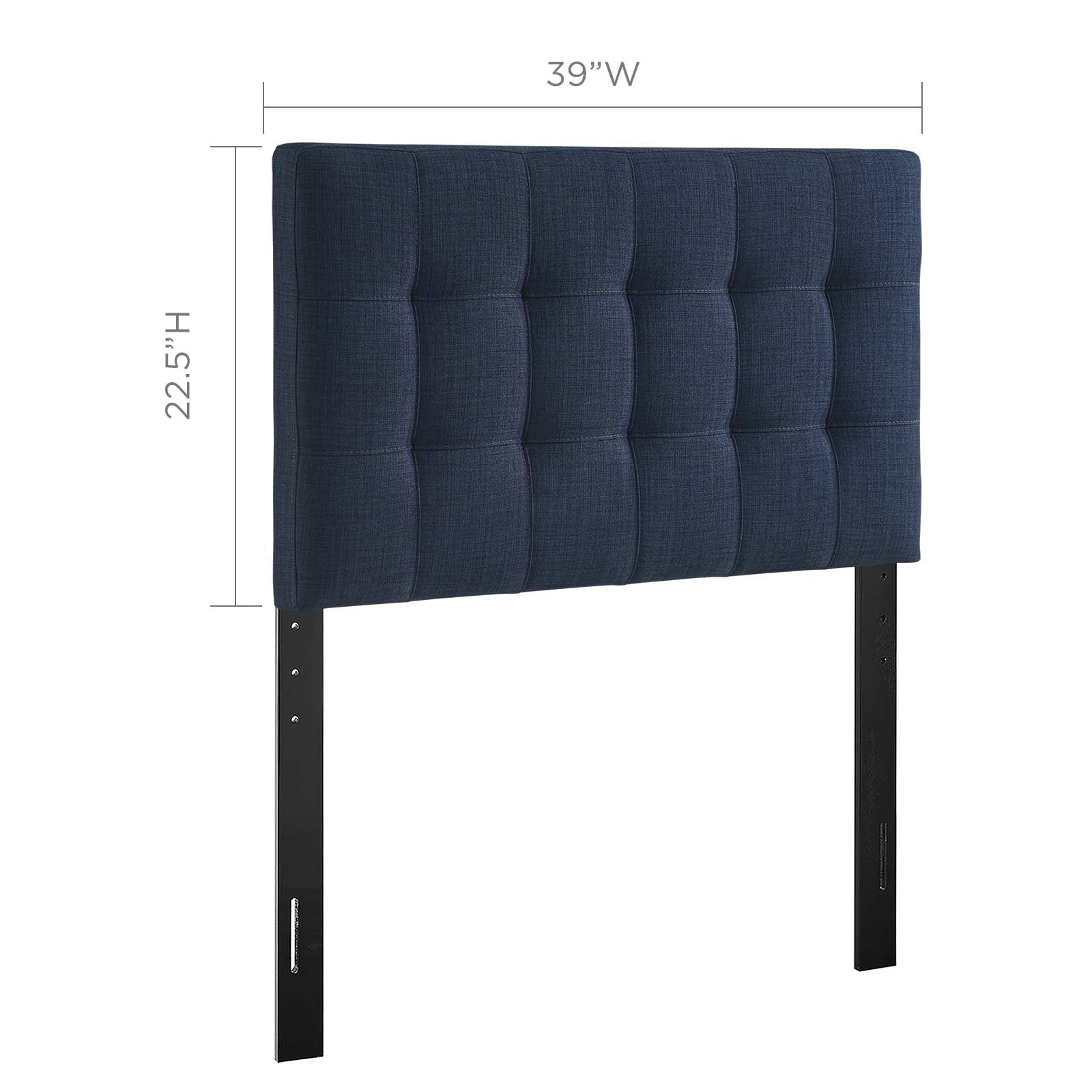 Lily Twin Upholstered Fabric Headboard