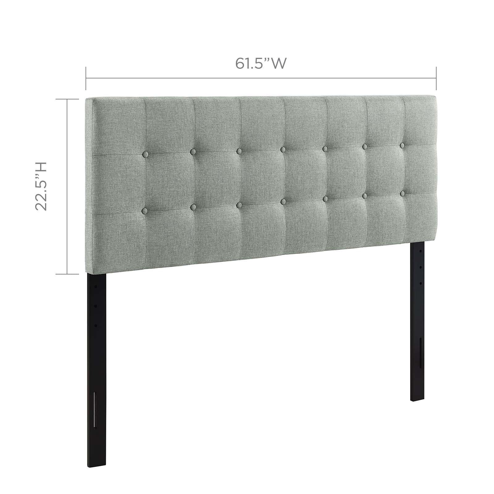 Emily Queen Upholstered Fabric Headboard