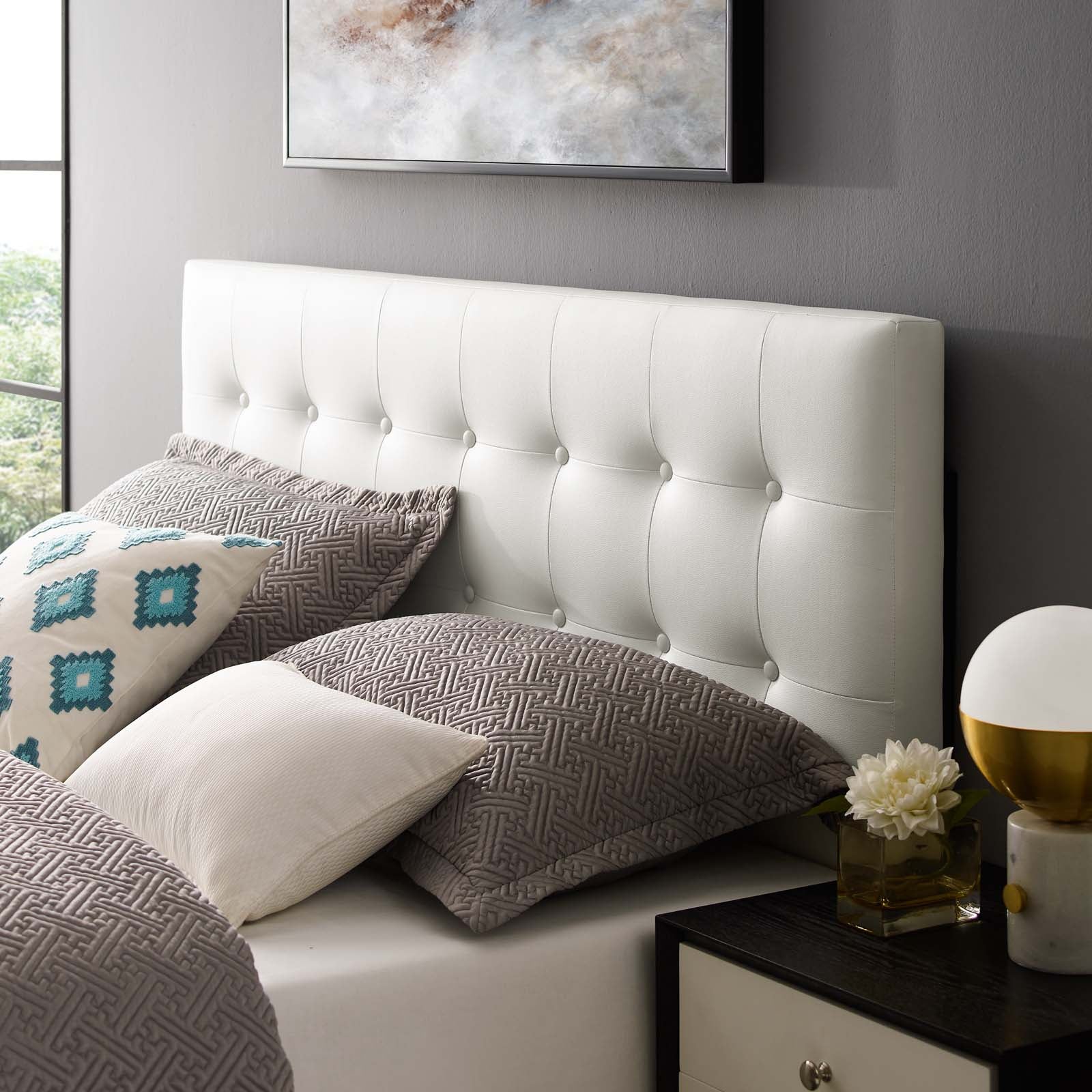 Emily King Upholstered Vinyl Headboard