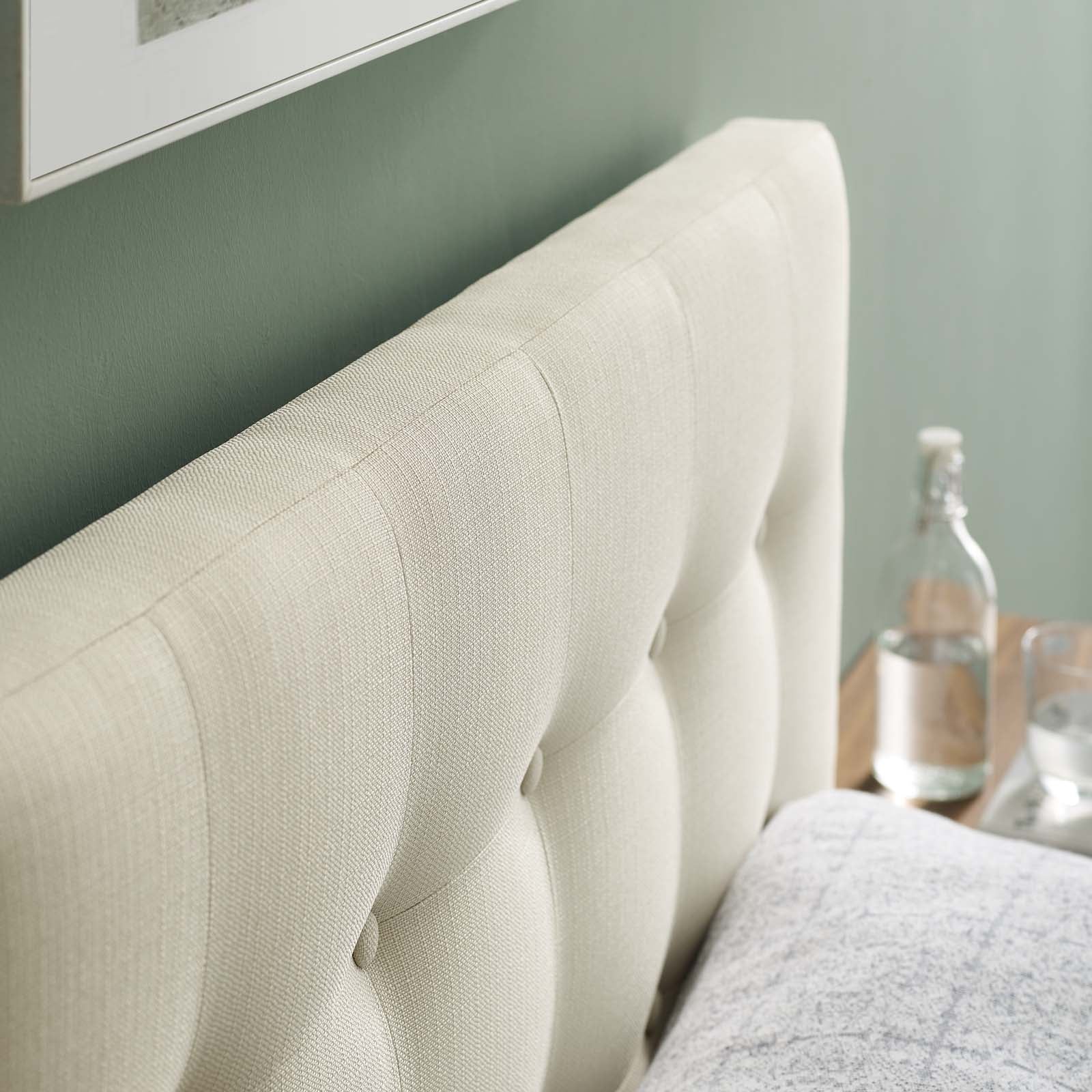 Emily Twin Upholstered Fabric Headboard