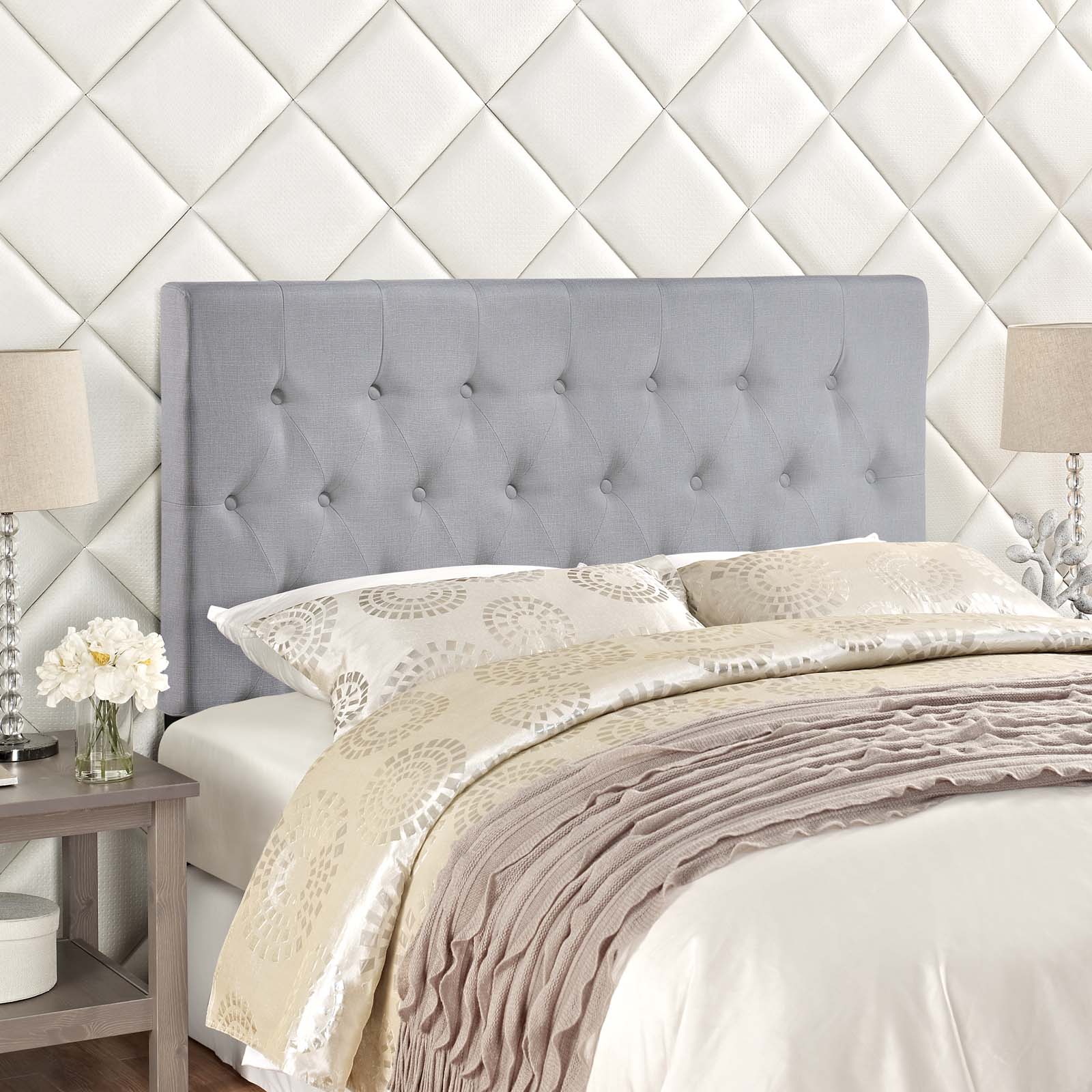 Clique Full Upholstered Fabric Headboard