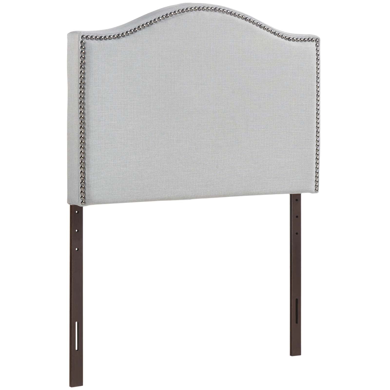 Curl Twin Nailhead Upholstered Headboard