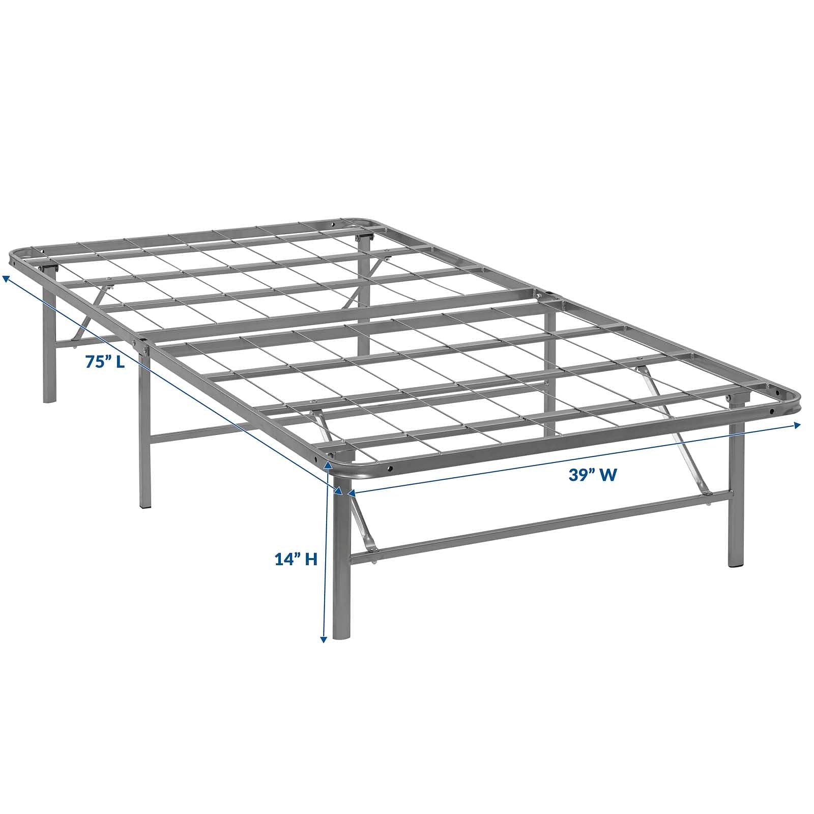 Horizon Twin Stainless Steel Bed Frame