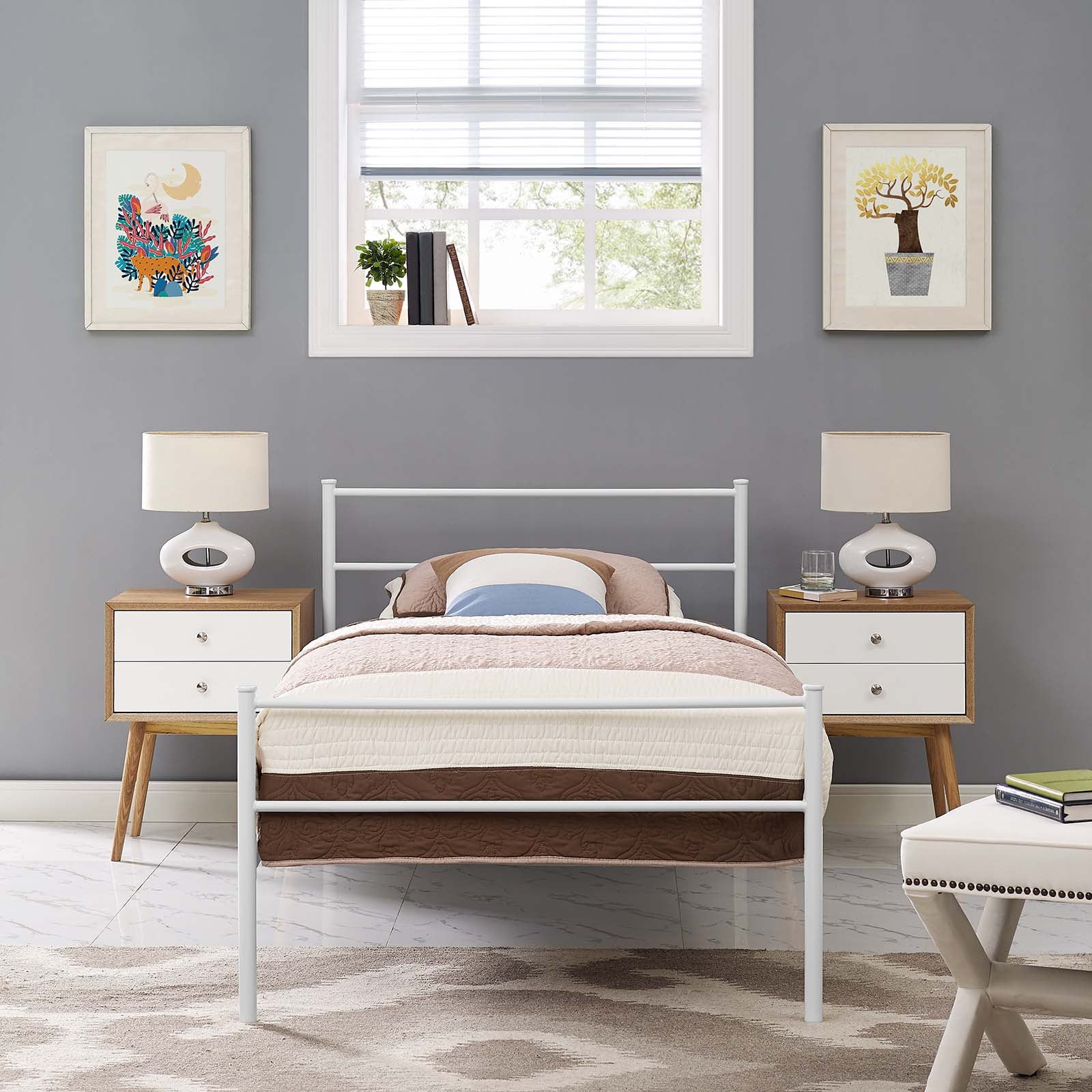 Alina Twin Platform Bed Frame