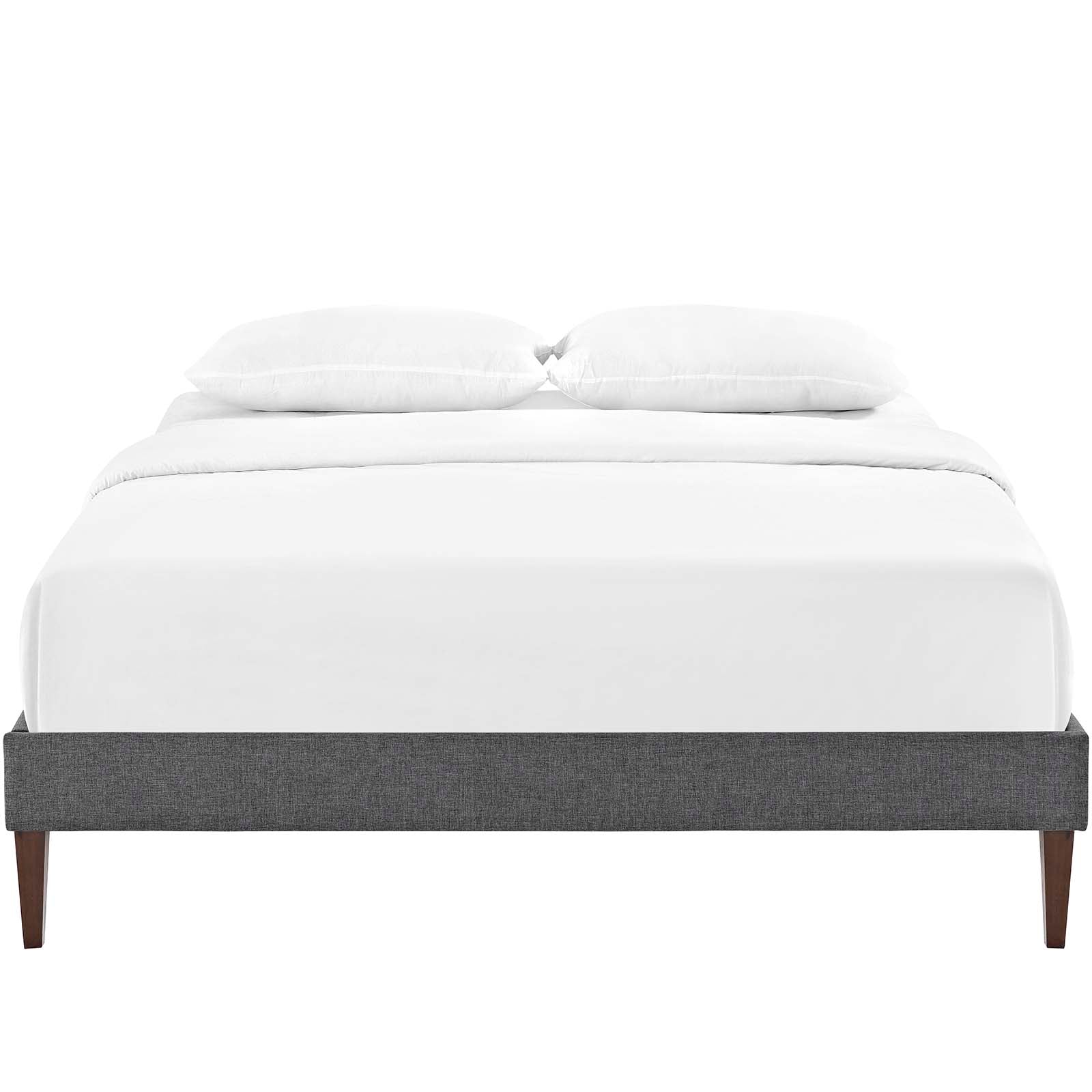 Tessie Full Fabric Bed Frame with Squared Tapered Legs