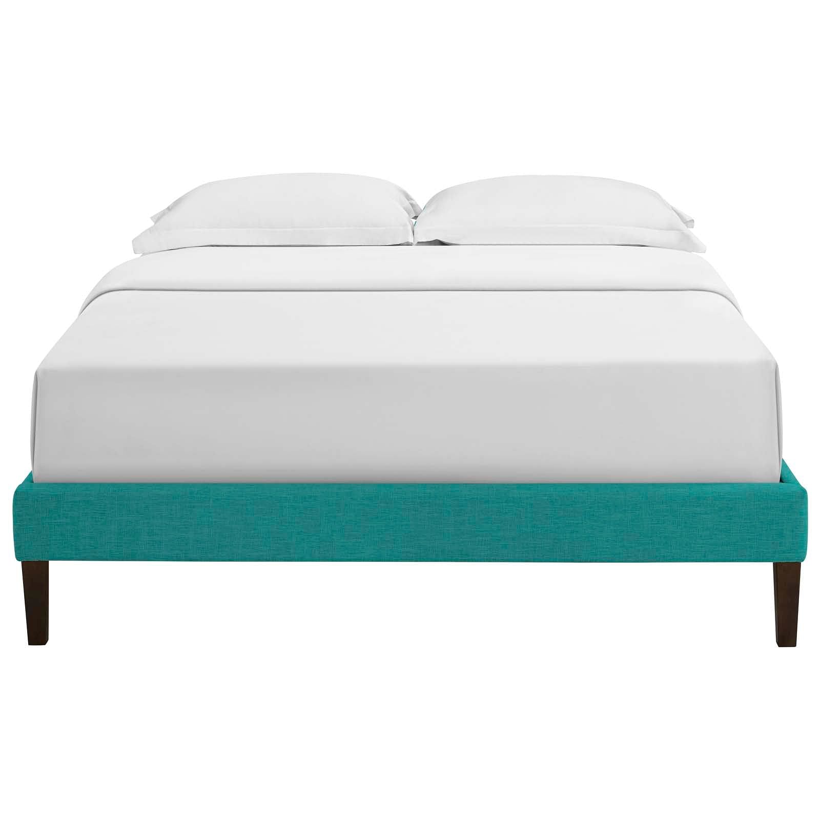 Tessie Full Fabric Bed Frame with Squared Tapered Legs