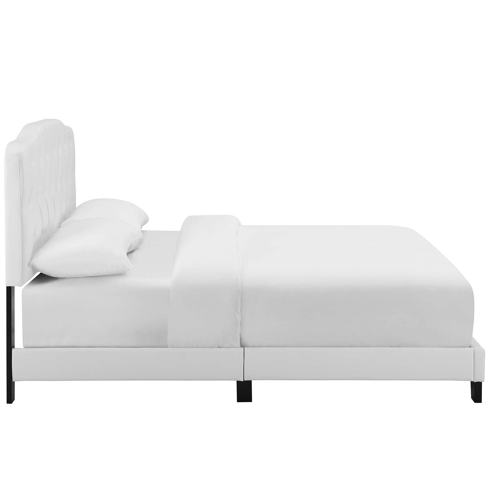 Amelia Twin Faux Leather Bed