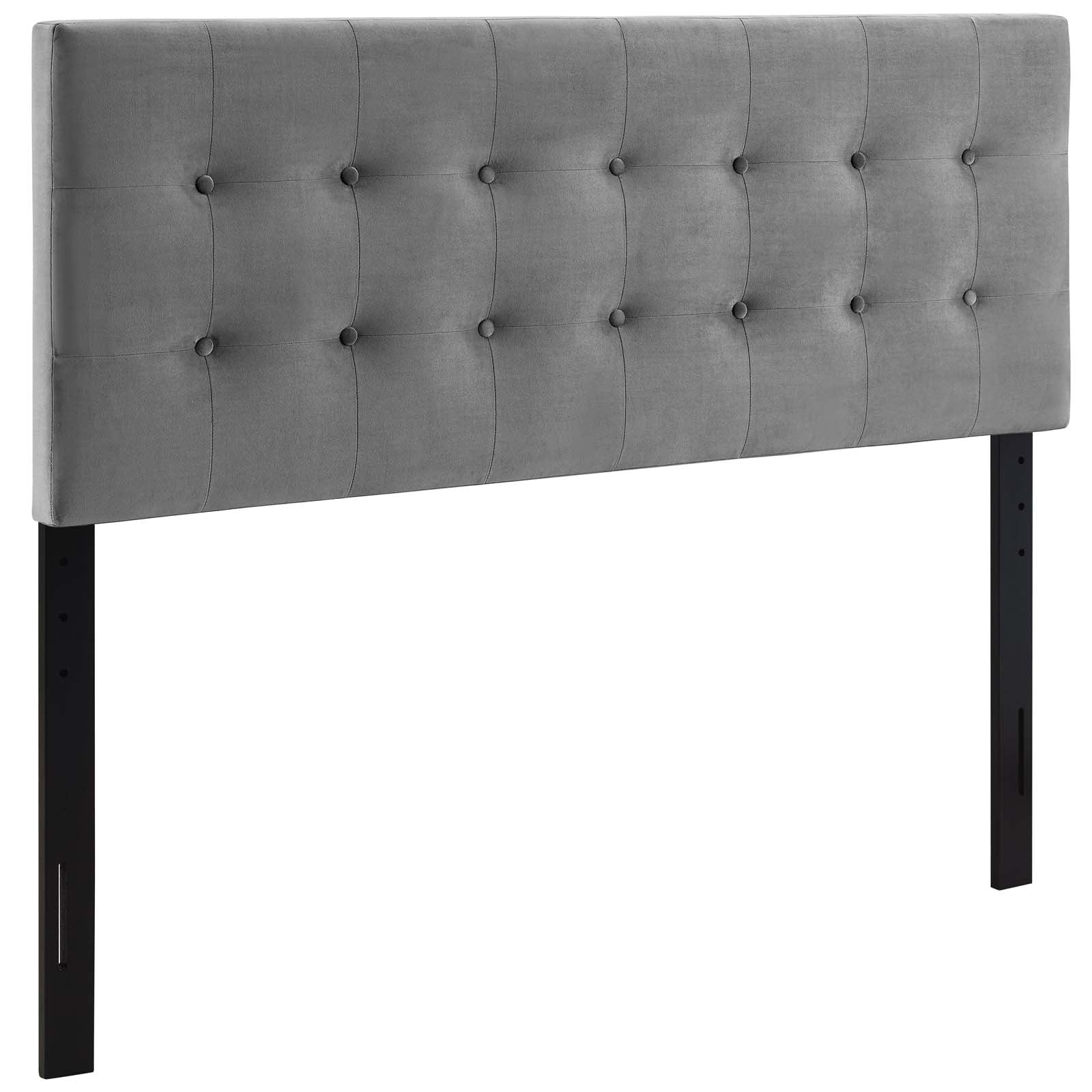 Emily King Biscuit Tufted Performance Velvet Headboard