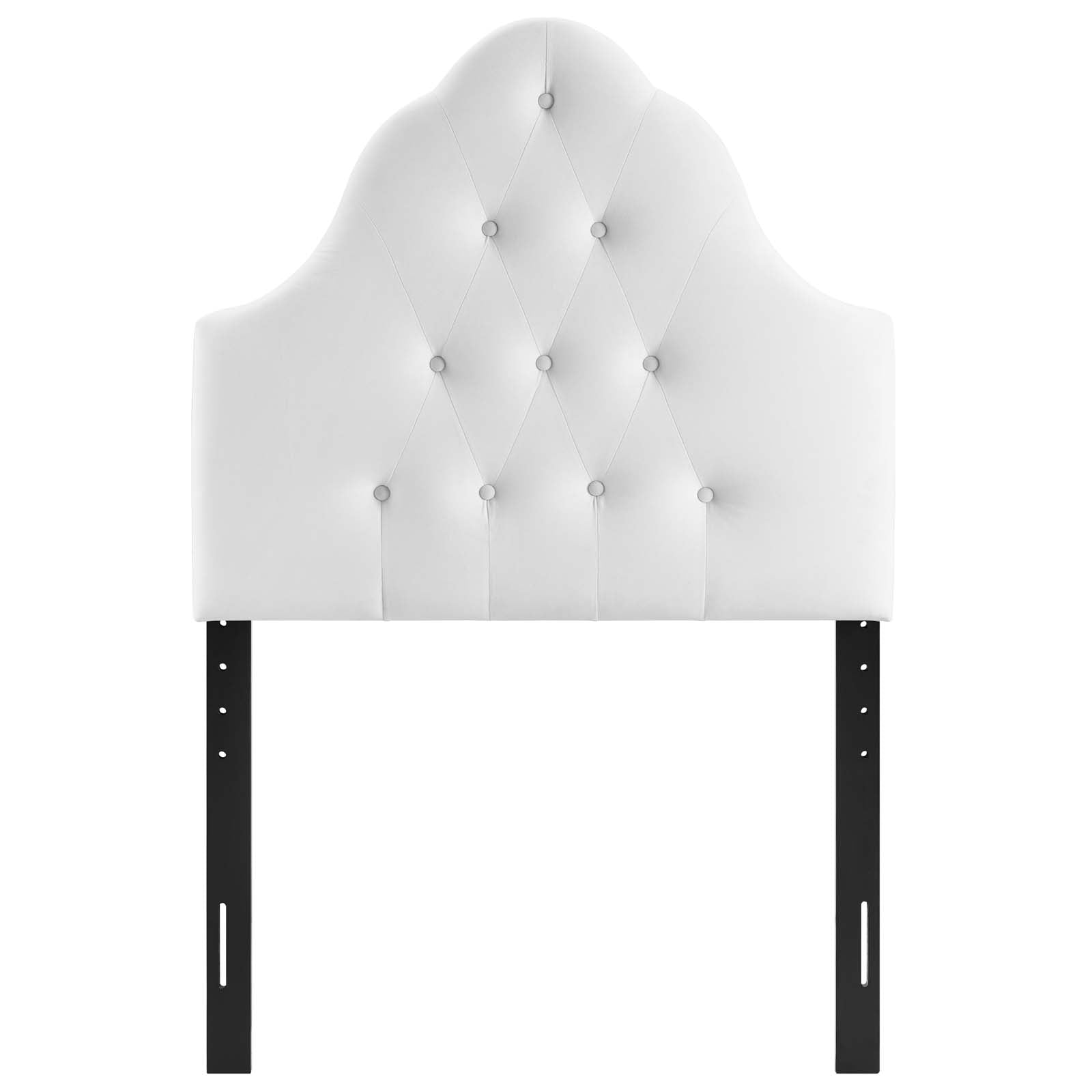 Sovereign Twin Diamond Tufted Performance Velvet Headboard