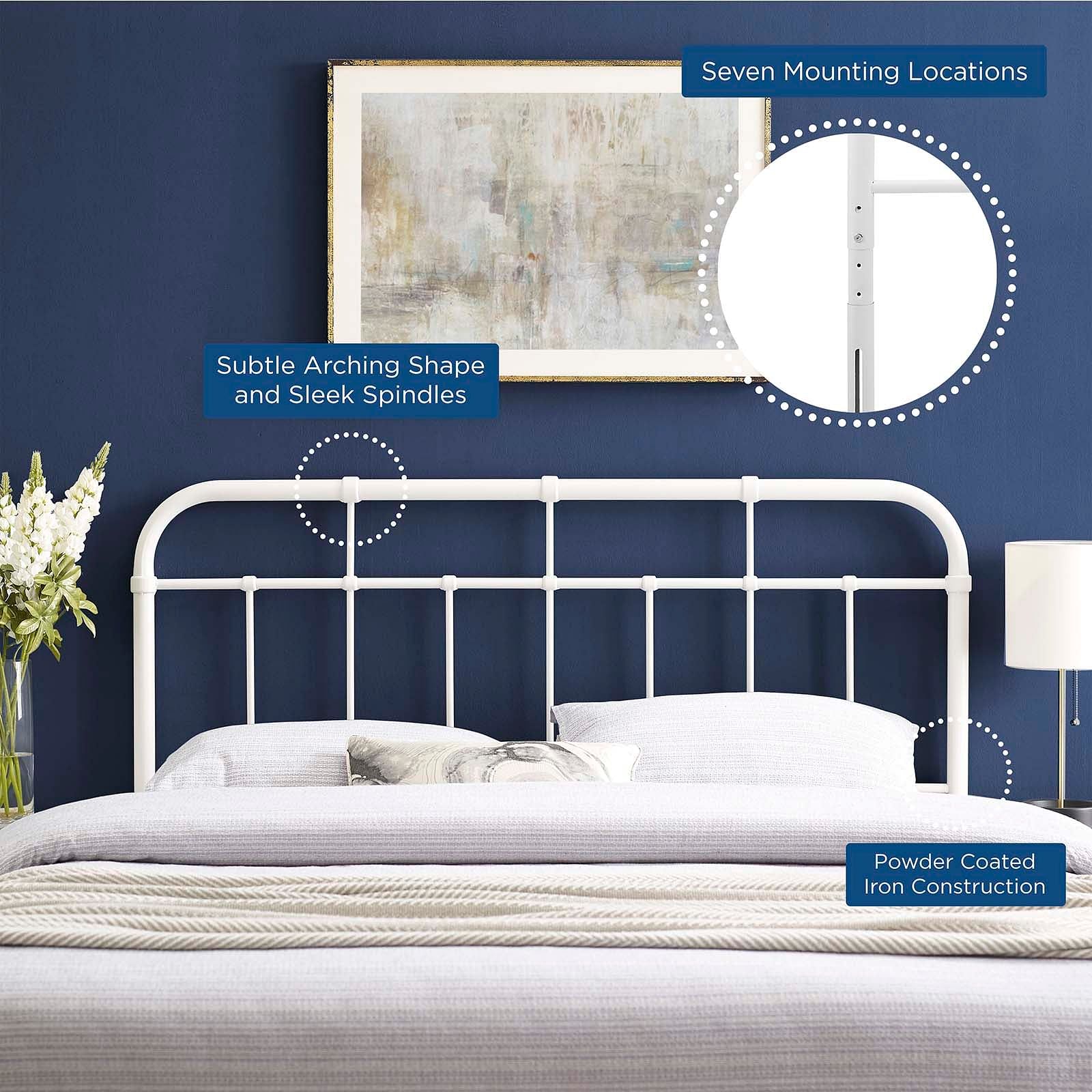 Alessia Twin Metal Headboard