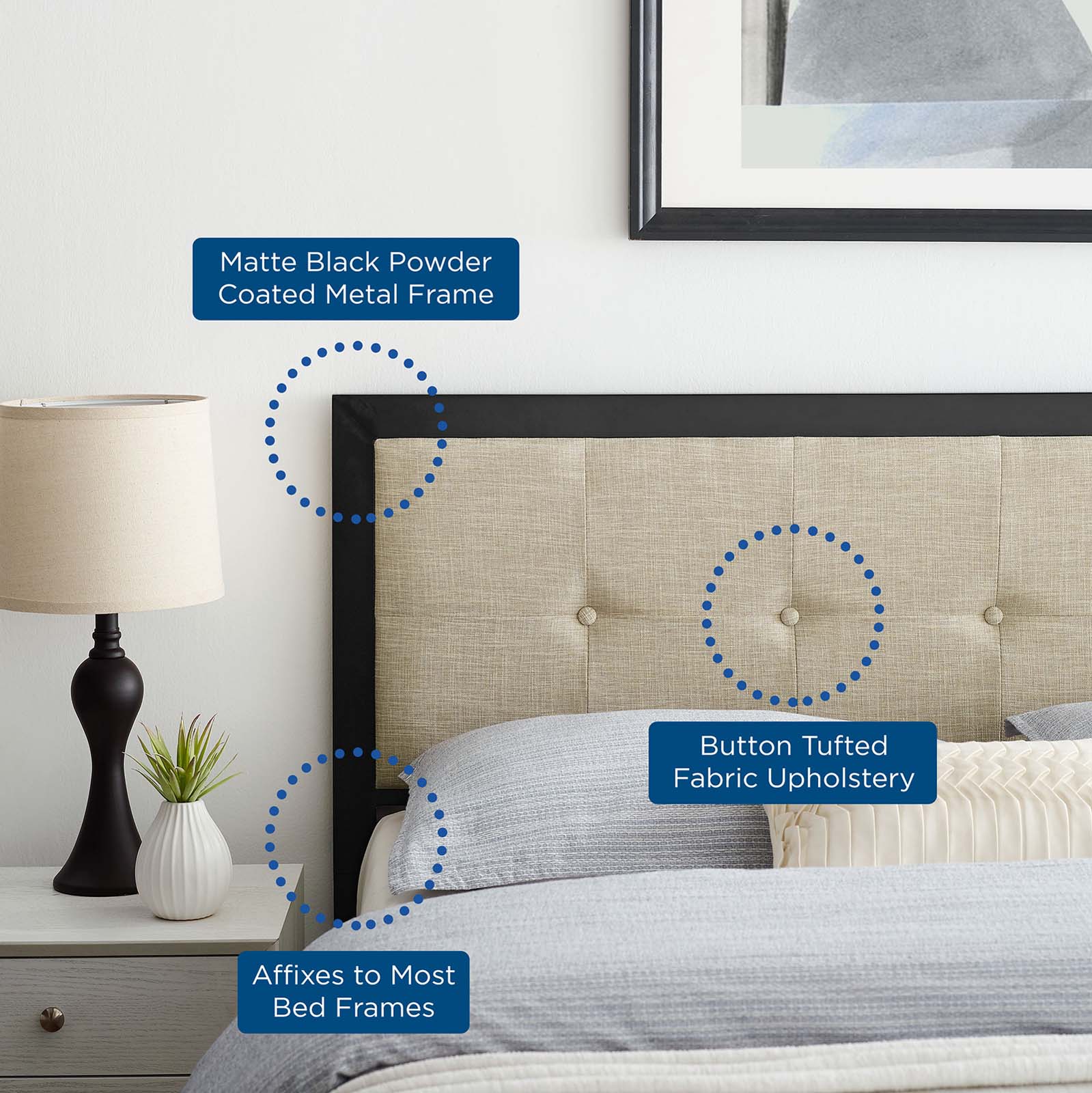 Teagan Tufted Twin Headboard