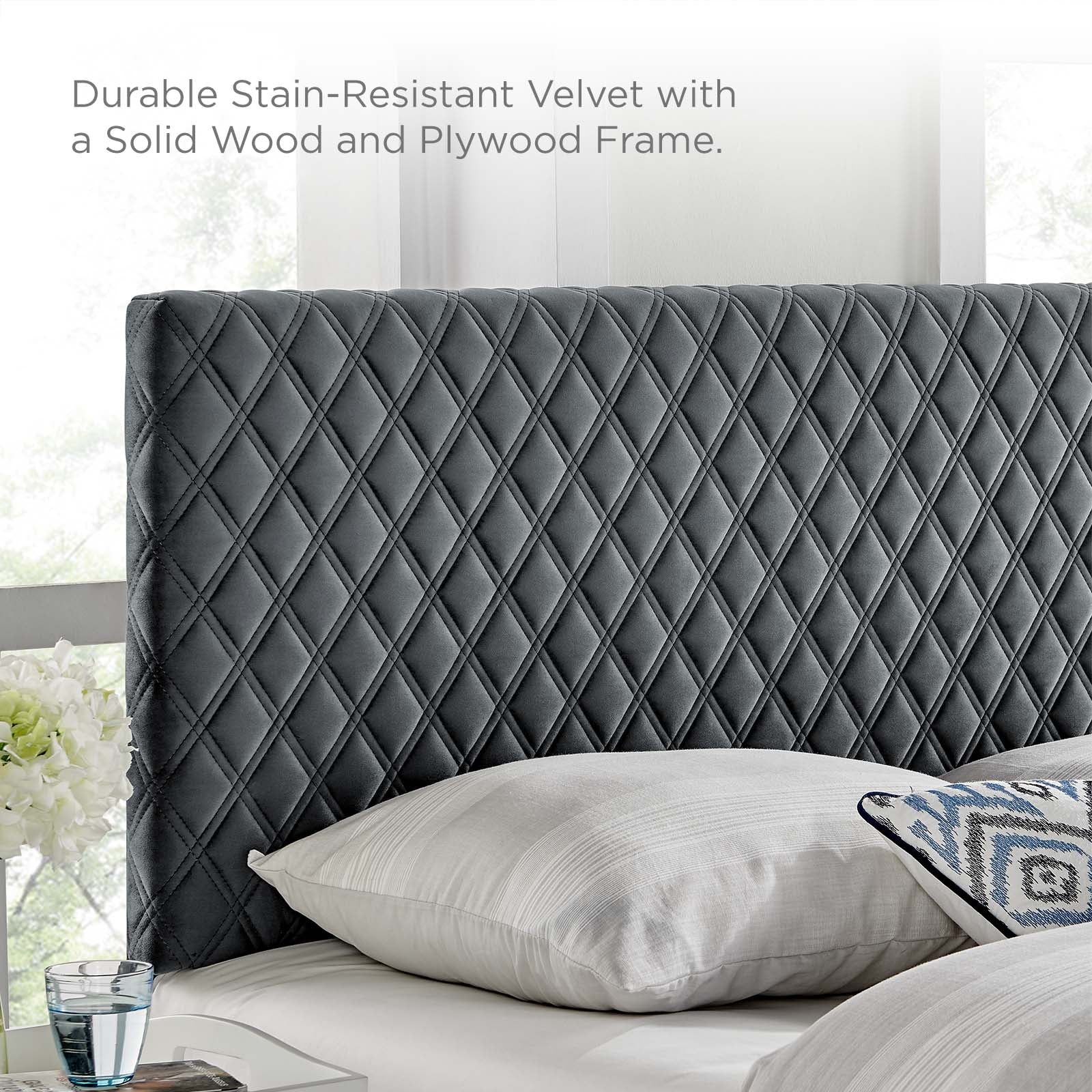 Angela Full/Queen Performance Velvet Headboard