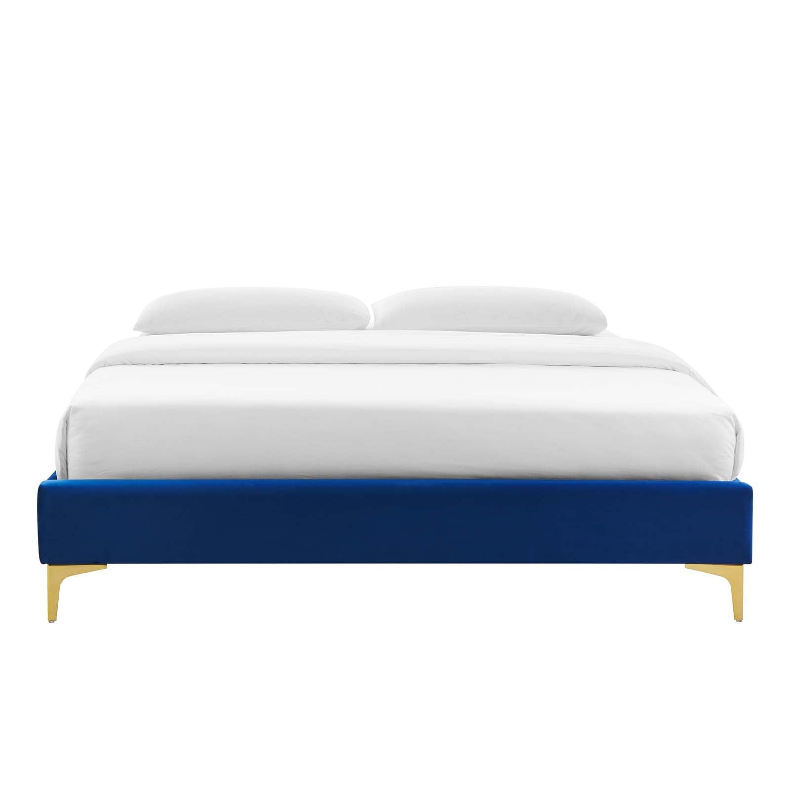 Sutton Queen Performance Velvet Bed Frame