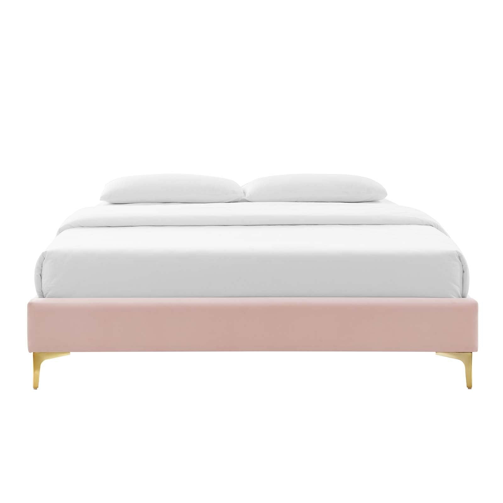 Sutton Queen Performance Velvet Bed Frame