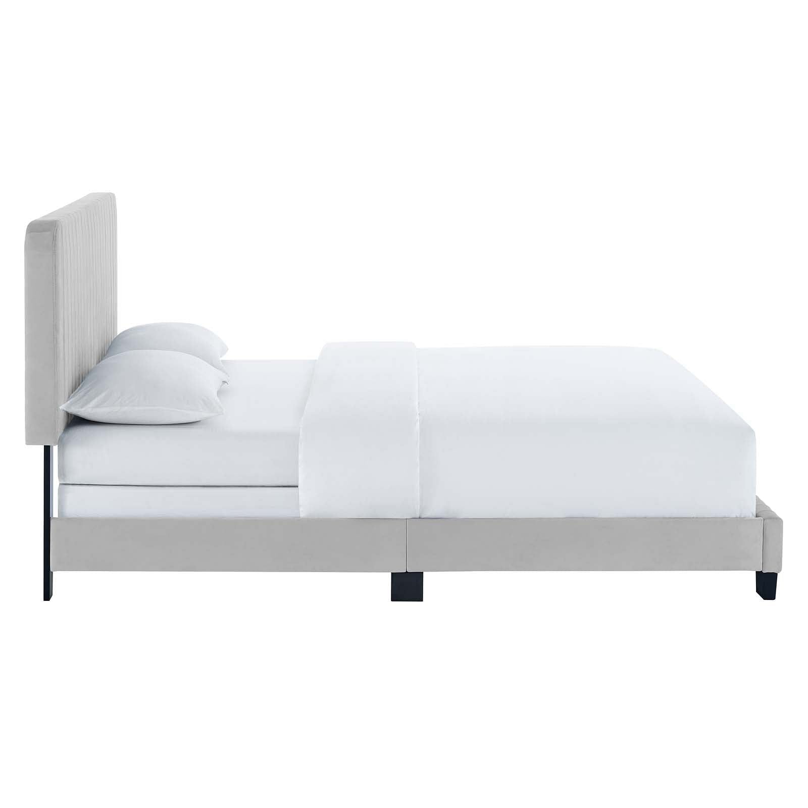 Celine Channel Tufted Performance Velvet King Bed