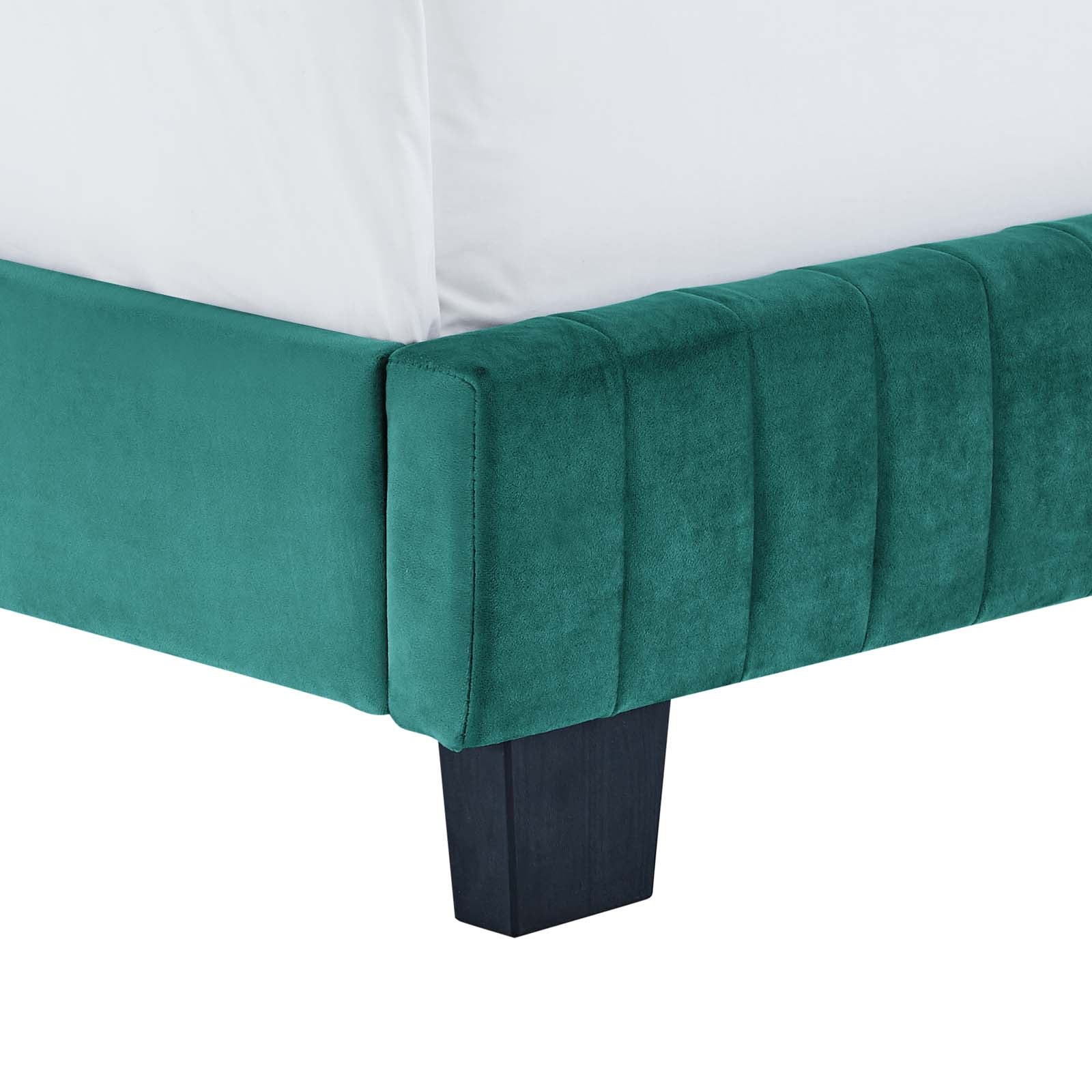 Celine Channel Tufted Performance Velvet King Bed