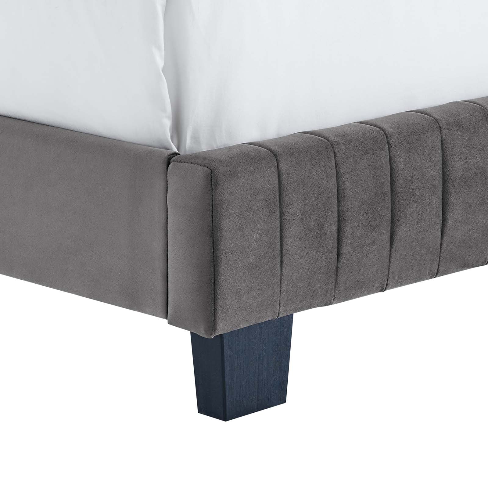 Celine Channel Tufted Performance Velvet Queen Bed