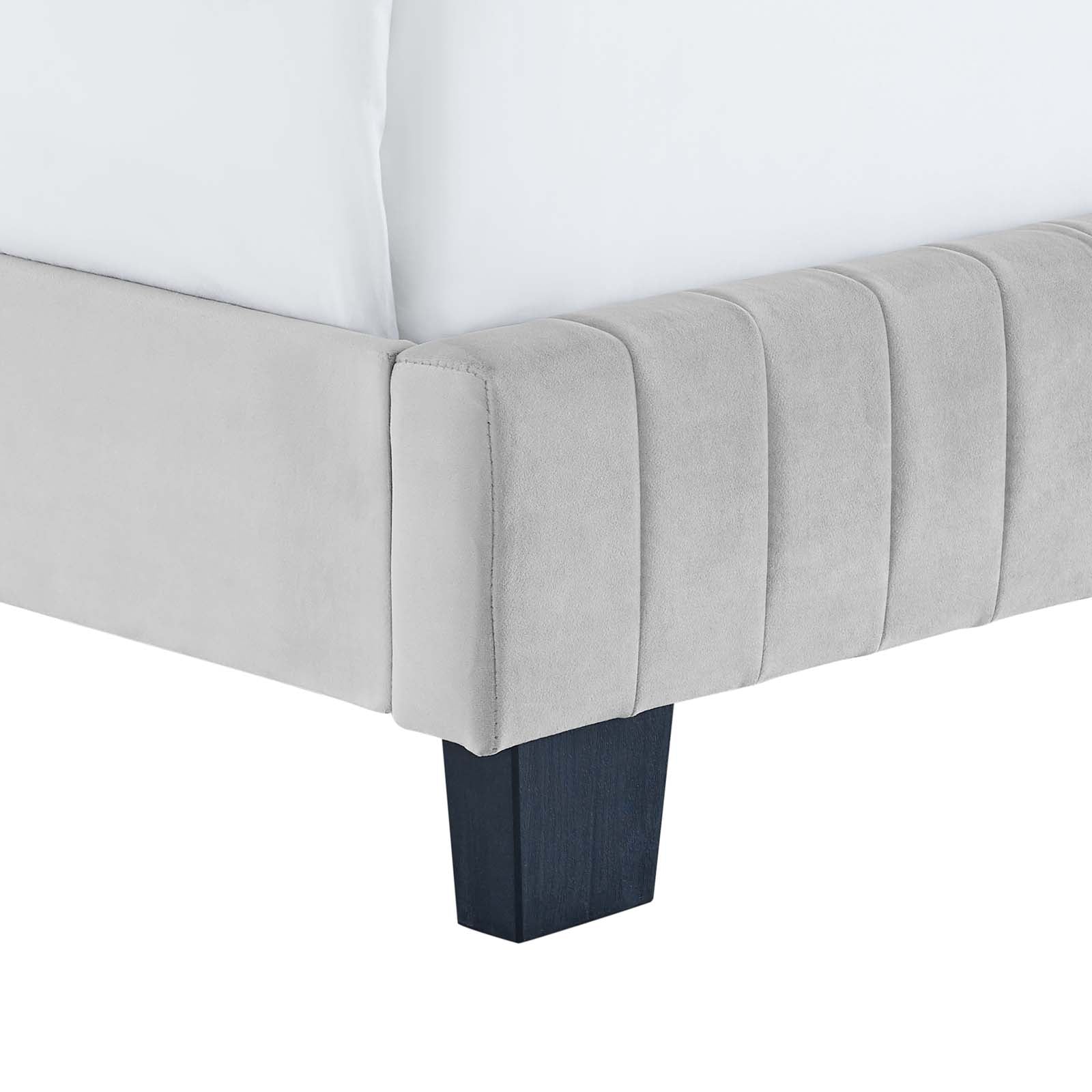 Celine Channel Tufted Performance Velvet Queen Bed