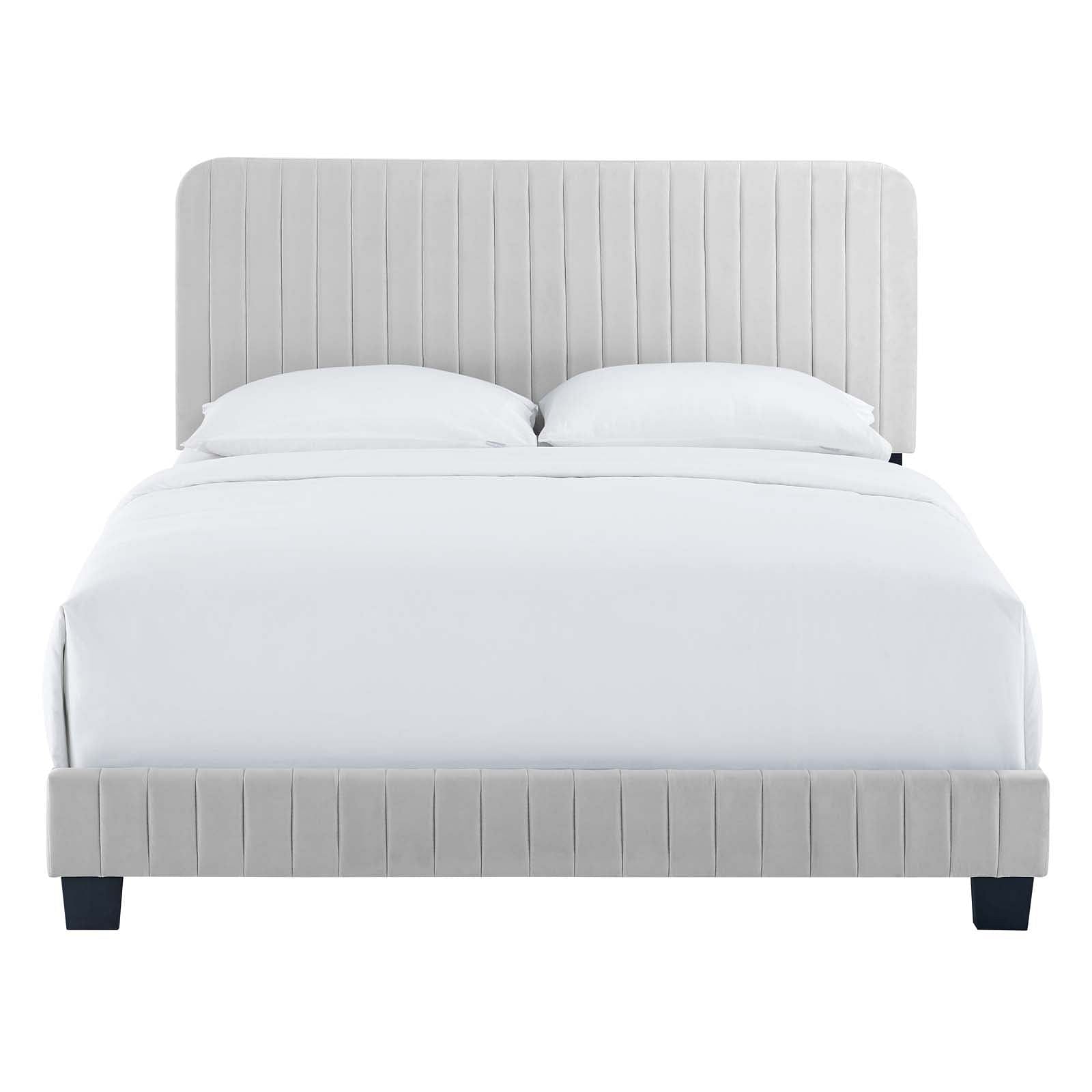 Celine Channel Tufted Performance Velvet Queen Bed