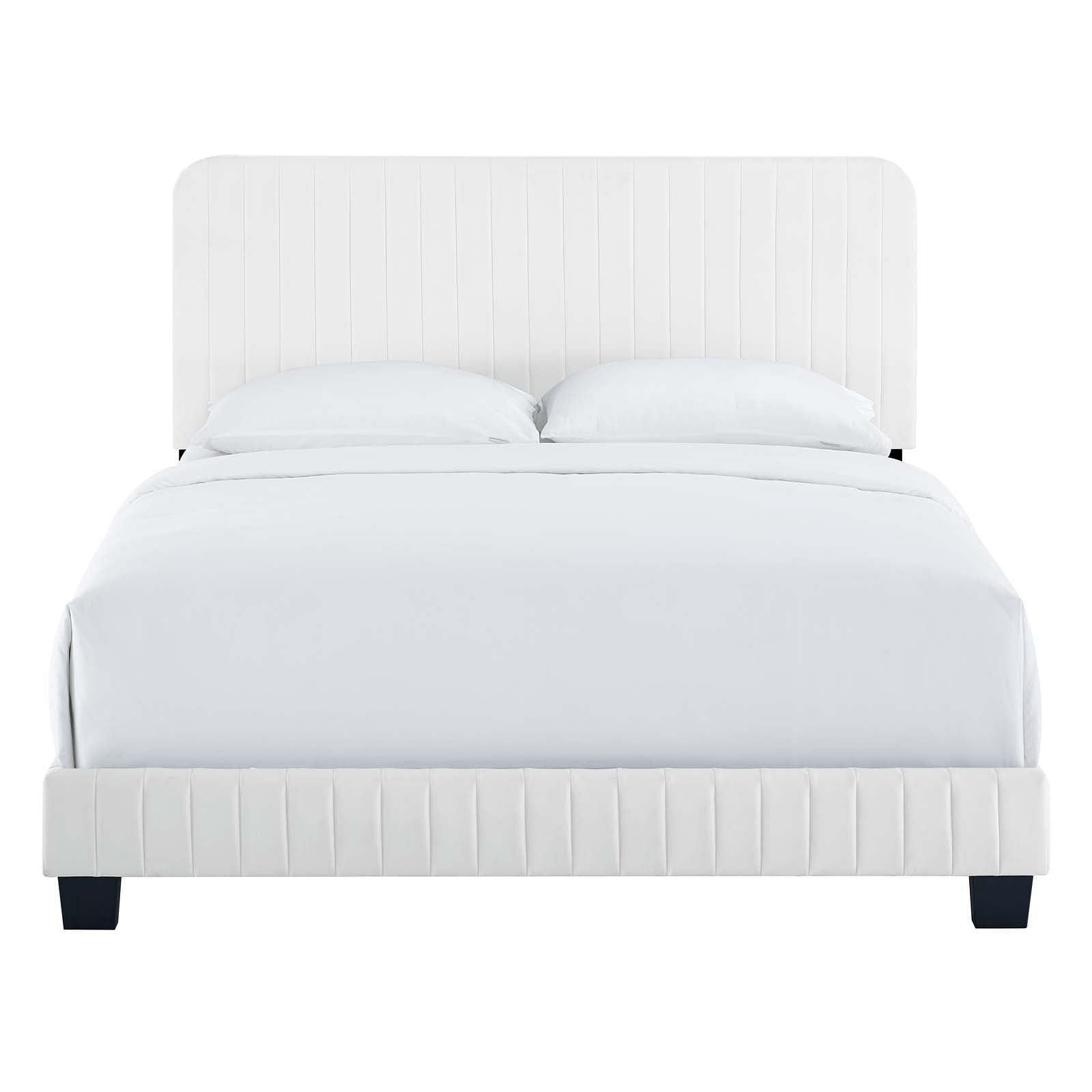 Celine Channel Tufted Performance Velvet Full Bed