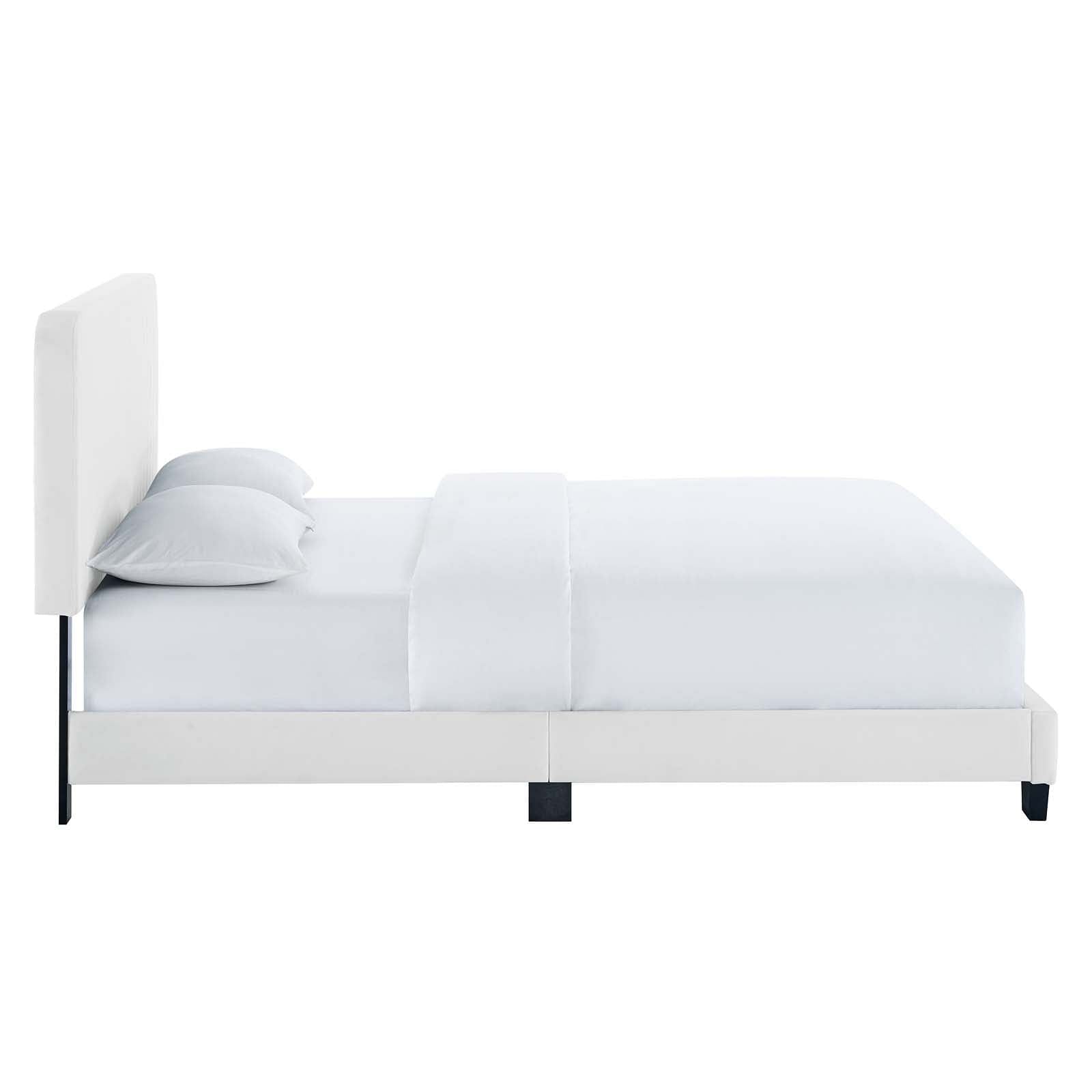 Celine Channel Tufted Performance Velvet Queen Platform Bed