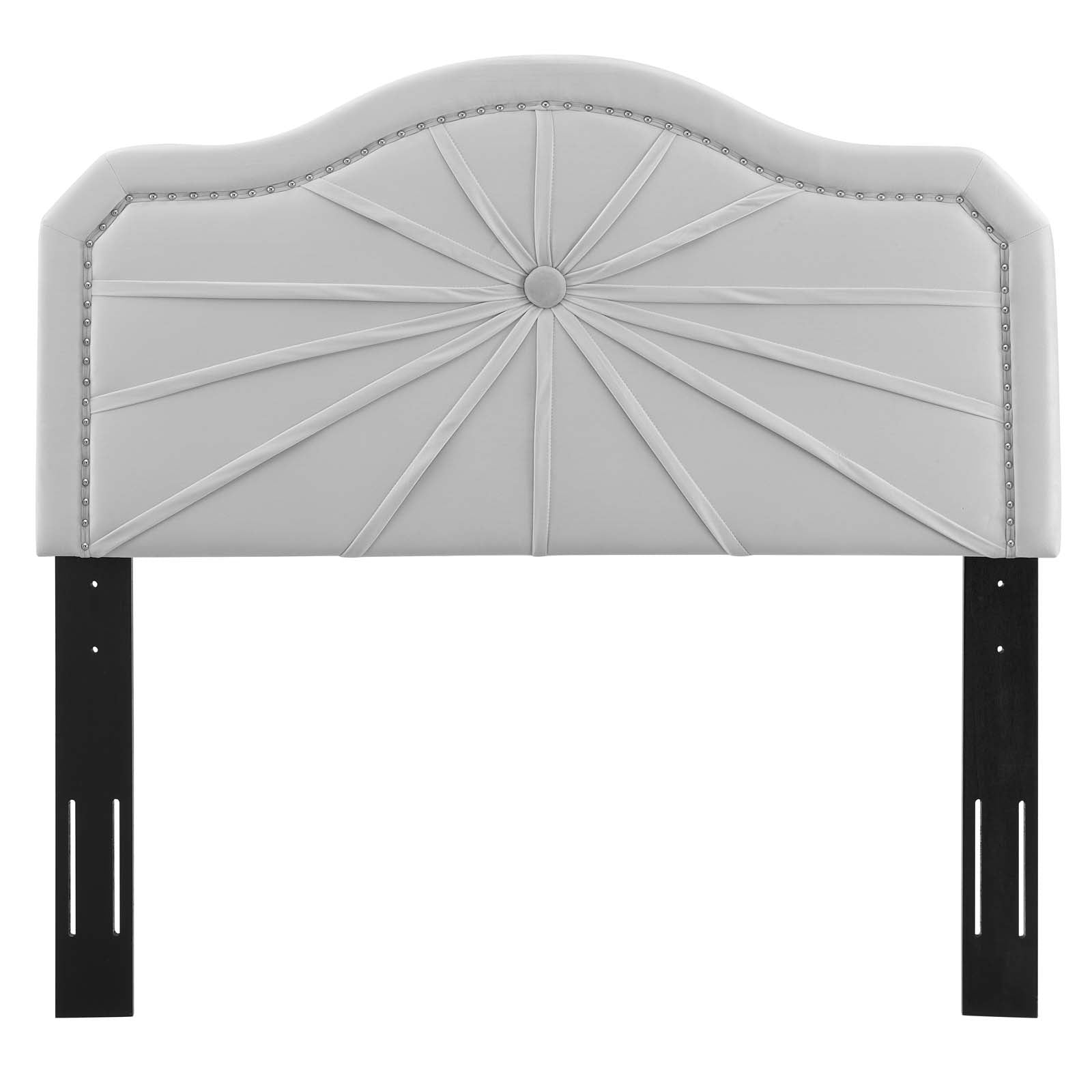 Kristin Pleated Performance Velvet Twin Headboard - Thumbnail 4