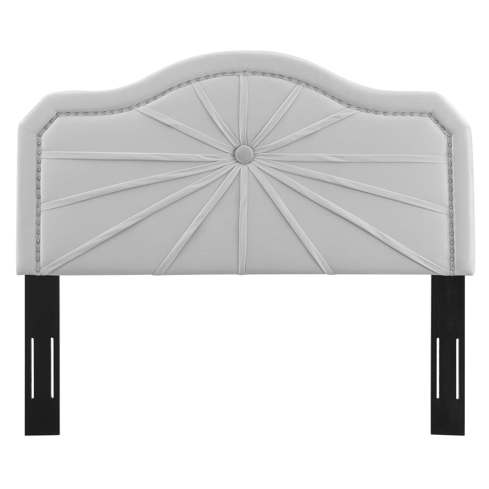 Kristin Pleated Performance Velvet Twin Headboard - Thumbnail 3