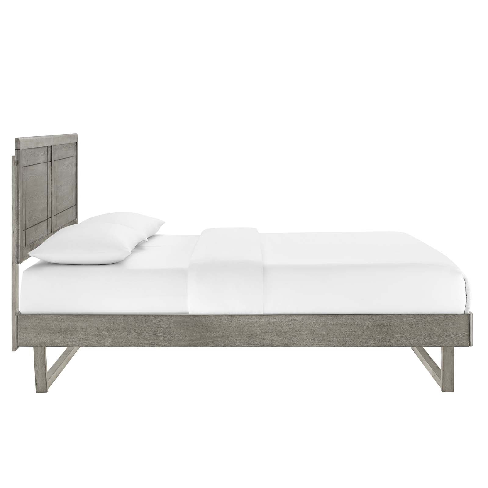 Marlee Queen Wood Platform Bed With Angular Frame