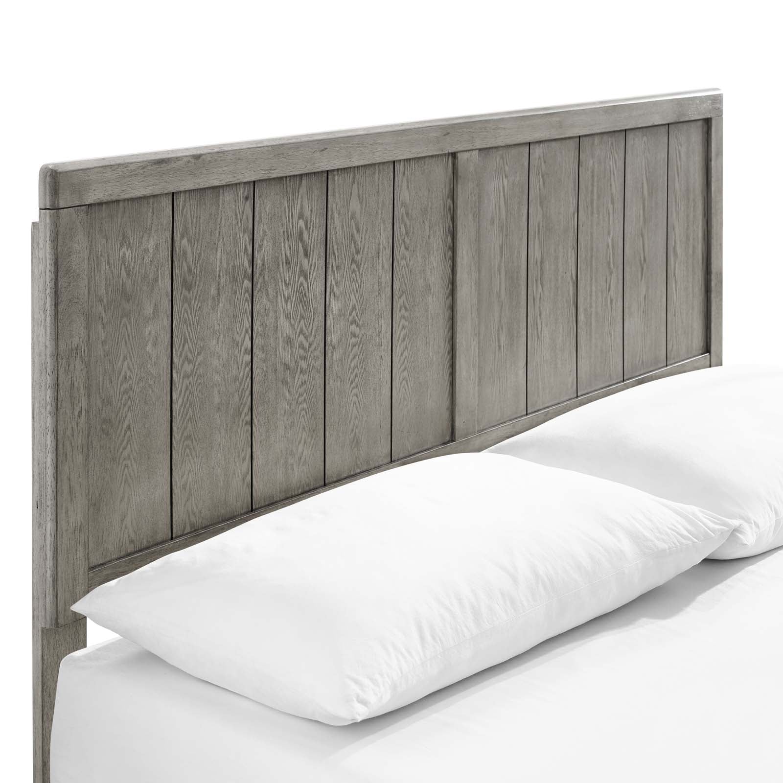 Alana Twin Wood Platform Bed With Angular Frame