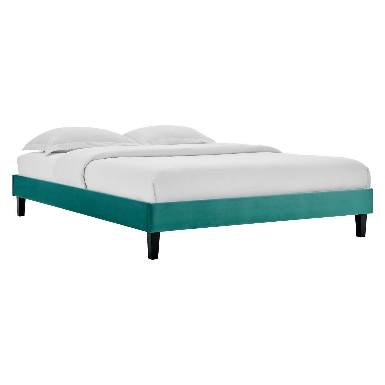 Elise Twin Performance Velvet Platform Bed