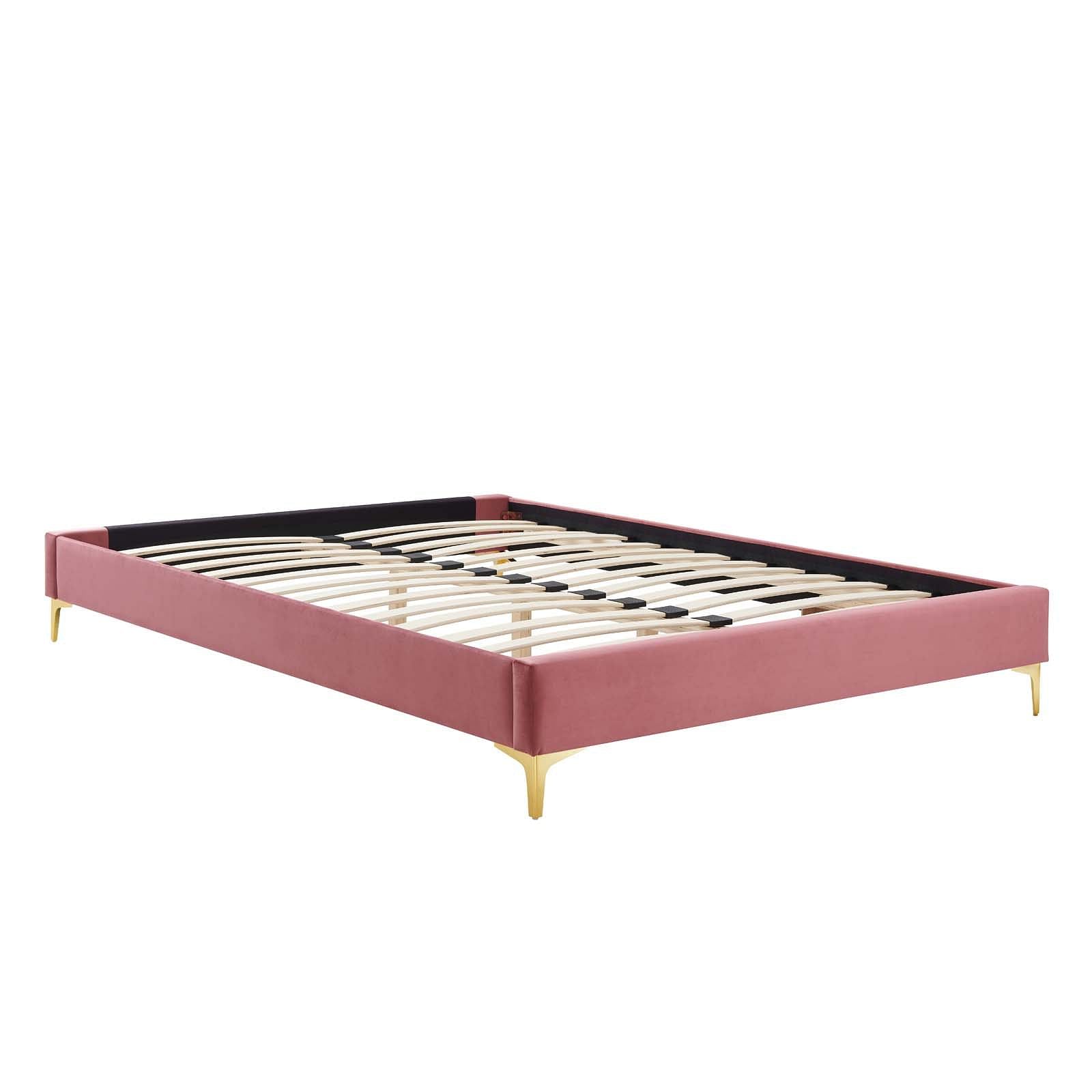 Elise King Performance Velvet Platform Bed