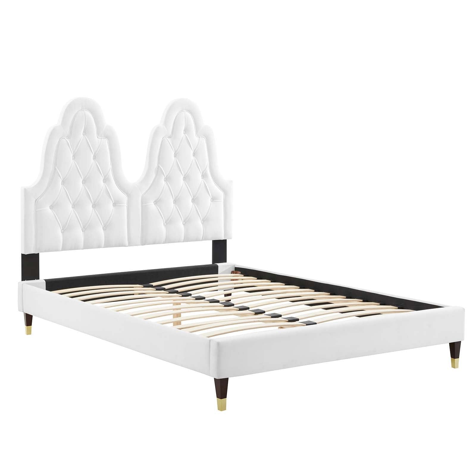 Alexandria Tufted Performance Velvet King Platform Bed