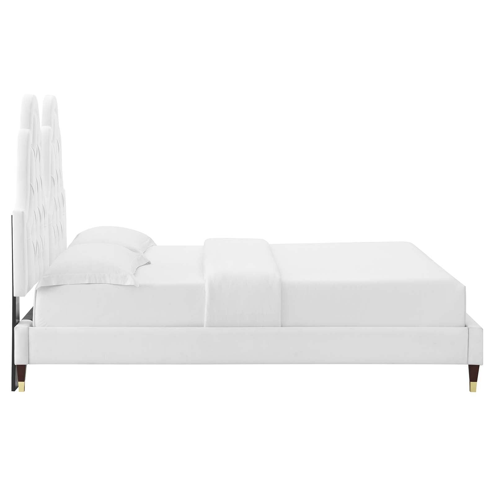 Alexandria Tufted Performance Velvet King Platform Bed