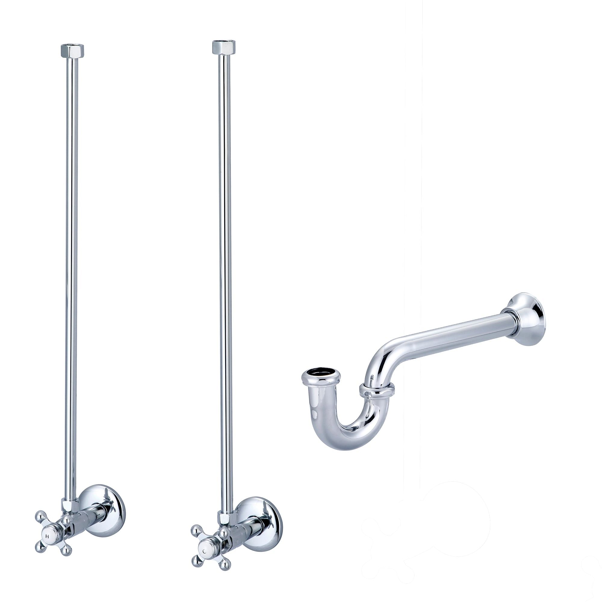 Embassy 30 Inch Wide Single Wash Stand, P-Trap, and Counter Top with Basin included in Chrome Finish