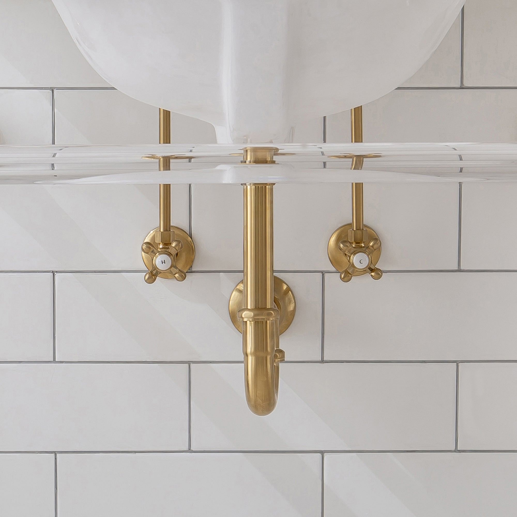 Embassy 30 Inch Wide Single Wash Stand, P-Trap, and Counter Top with Basin included in Satin Gold Finish