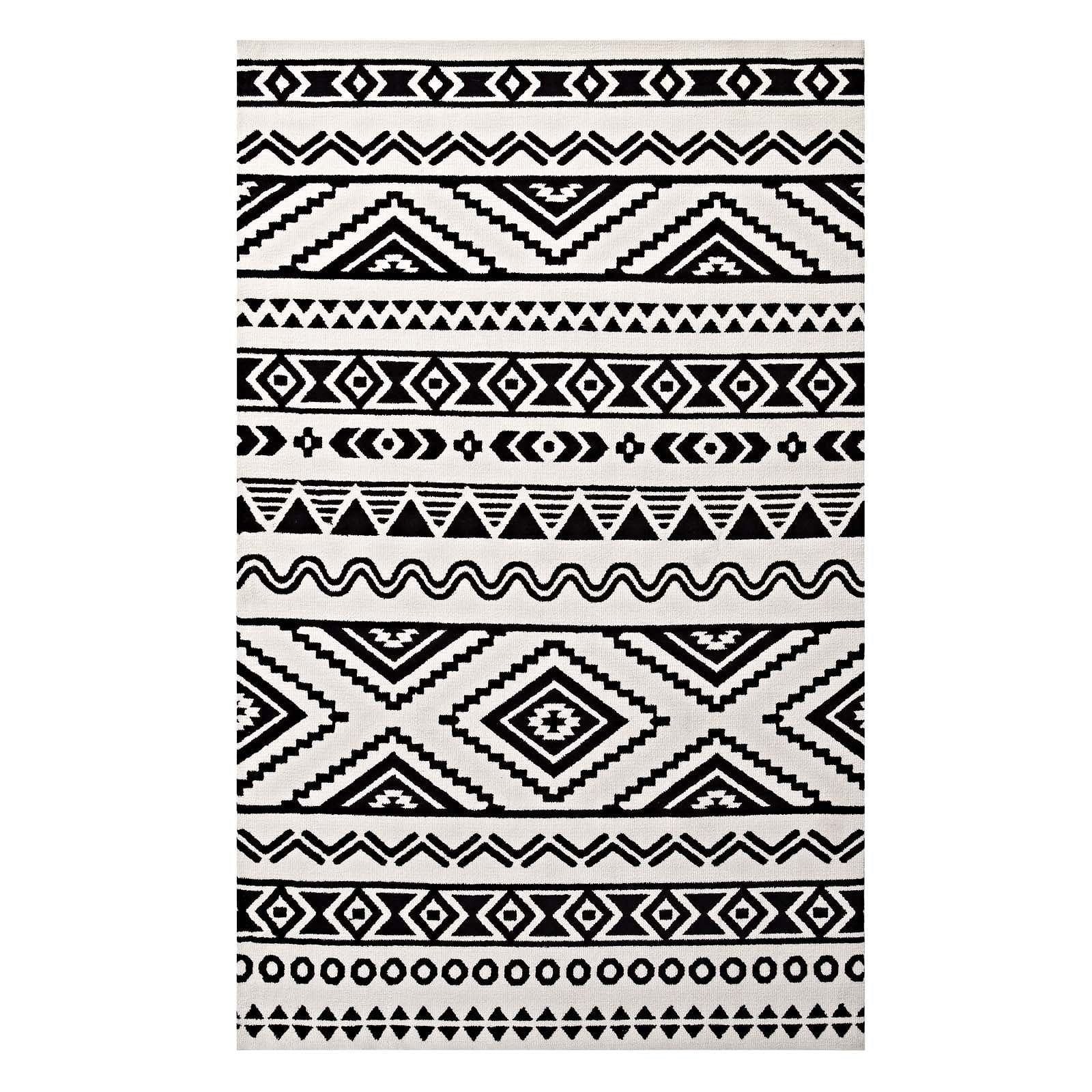 Haku Geometric Moroccan Tribal 5x8 Area Rug