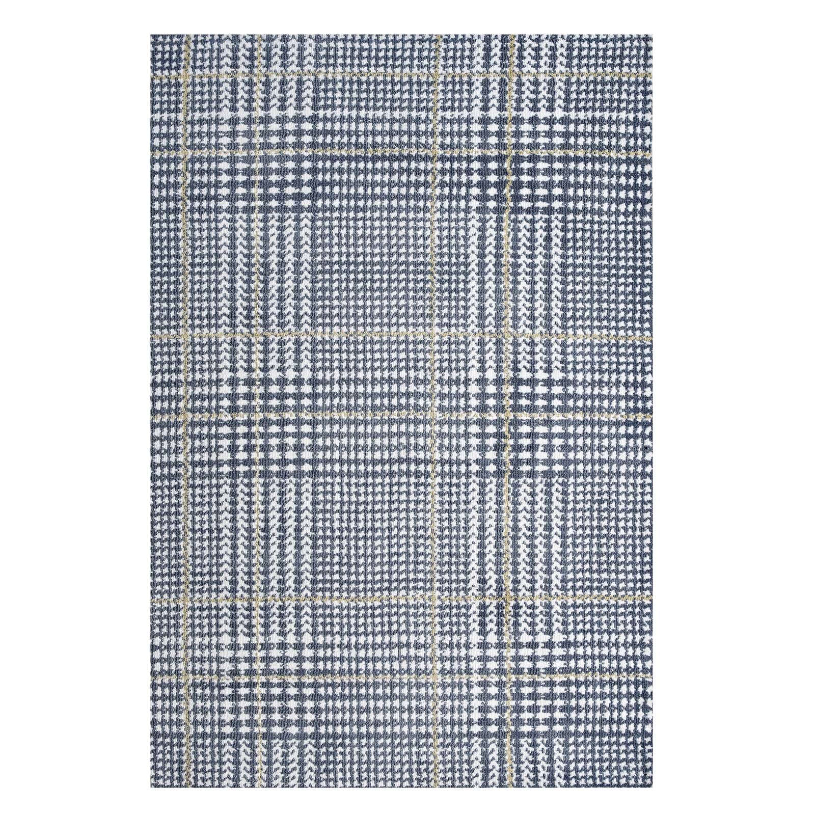 Kaja Abstract Plaid 8x10 Area Rug