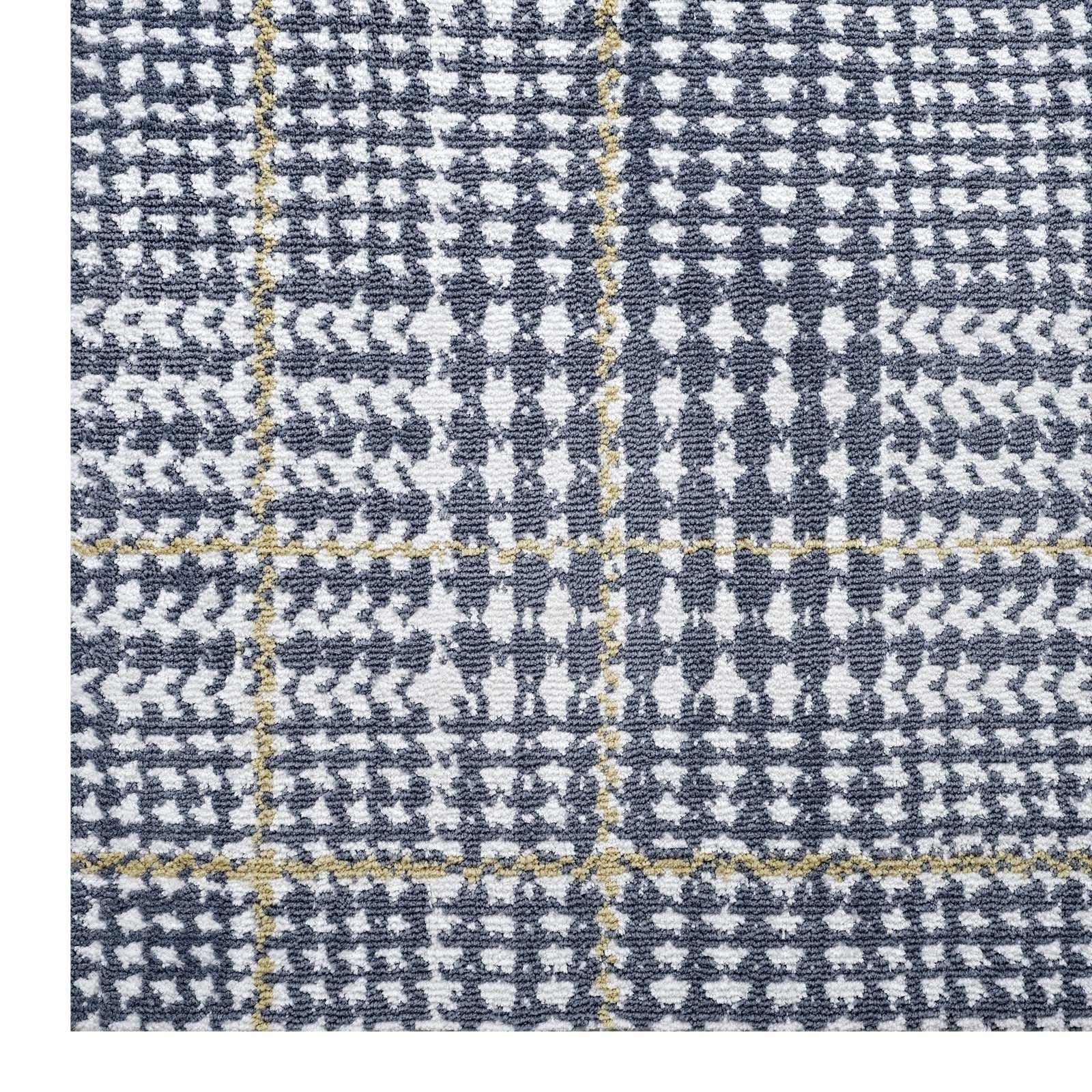 Kaja Abstract Plaid 8x10 Area Rug