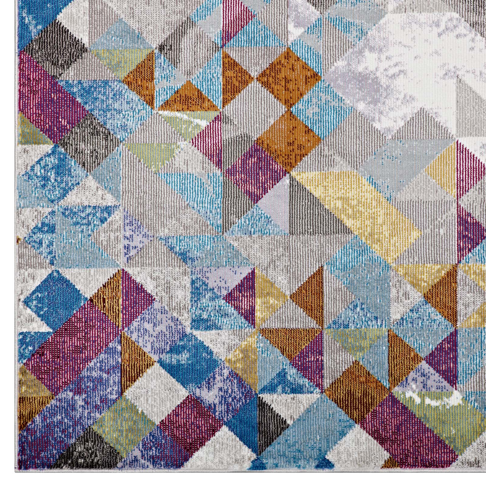 Lavendula Triangle Mosaic 8x10 Area Rug