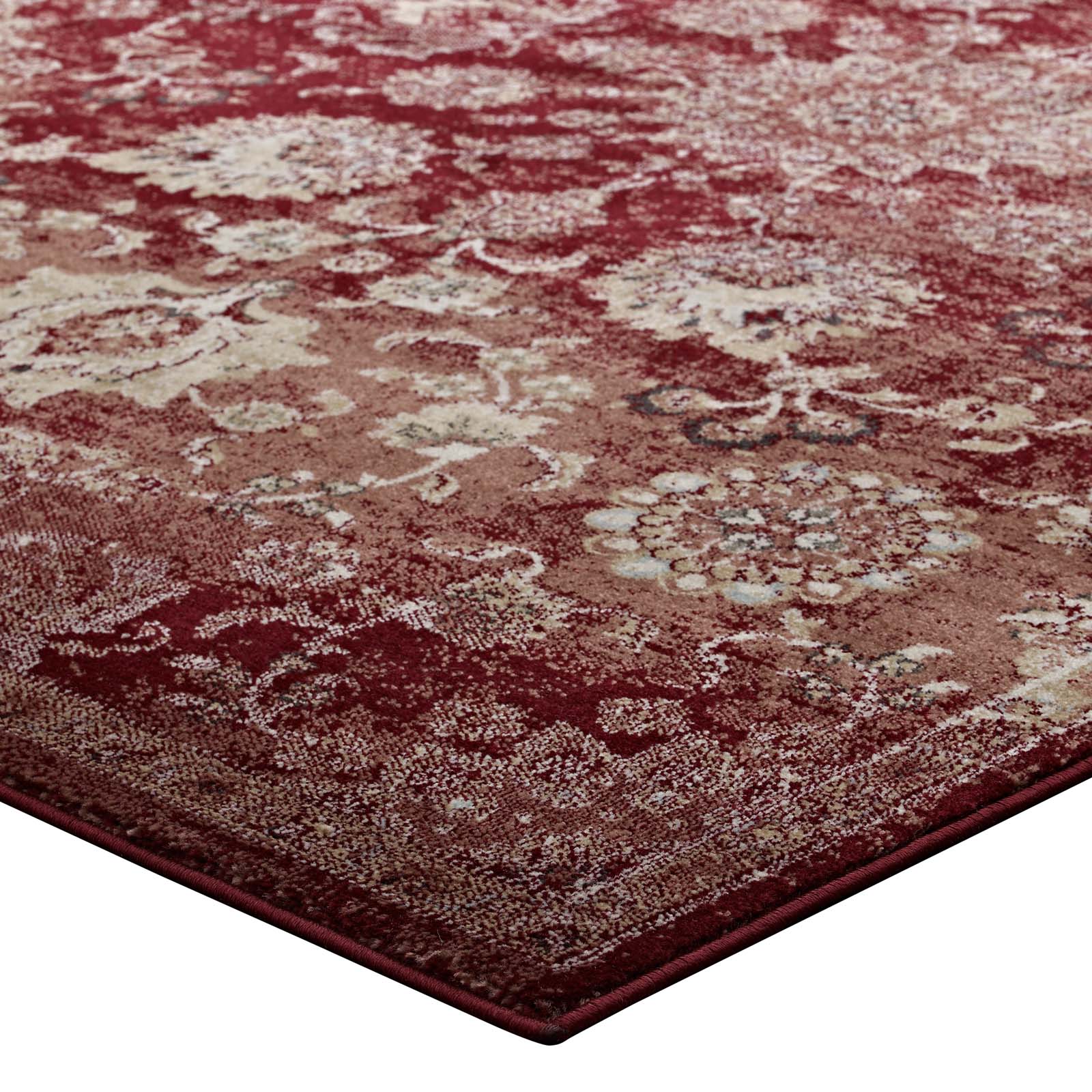 Cynara Distressed Floral Persian
Medallion 5x8 Area Rug