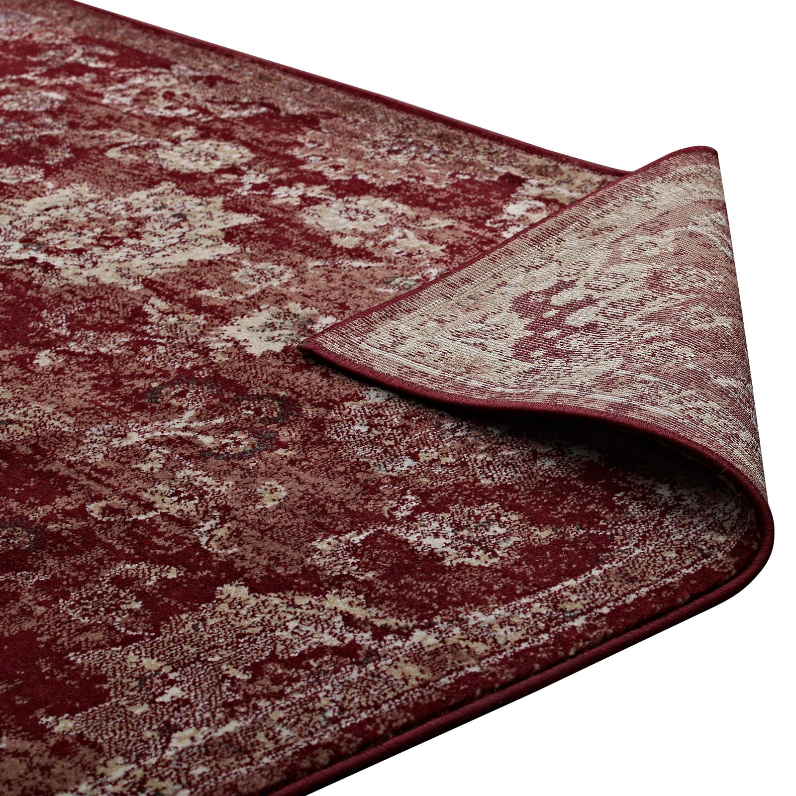 Cynara Distressed Floral Persian
Medallion 5x8 Area Rug