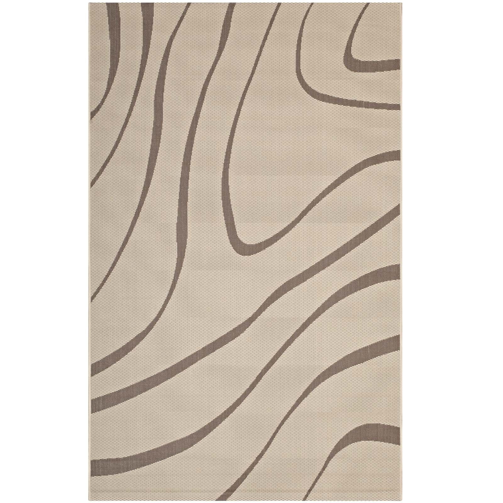 Surge Swirl Abstract 8x10 Indoor and Outdoor Area Rug