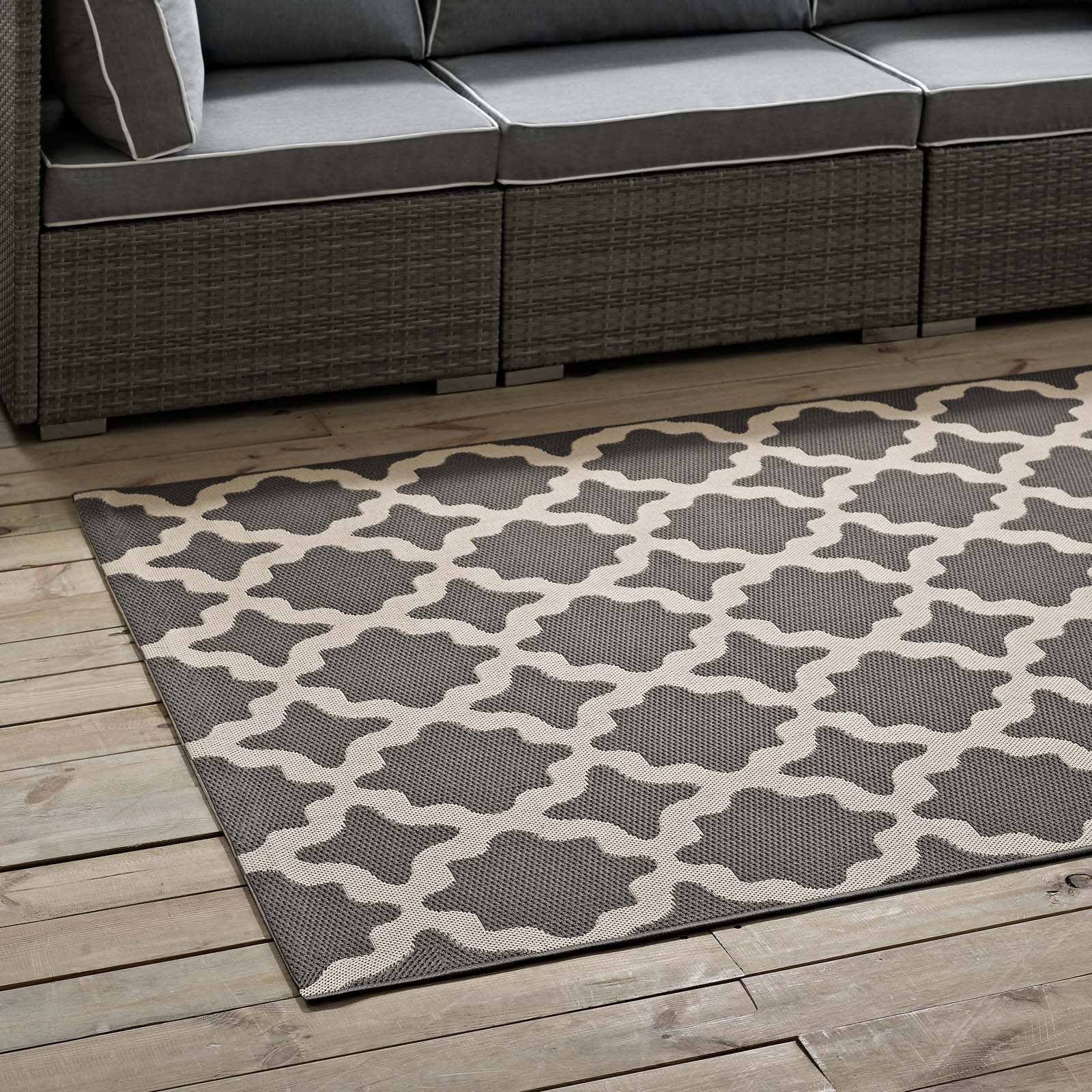 Cerelia Moroccan Trellis 5x8 Indoor and Outdoor Area Rug