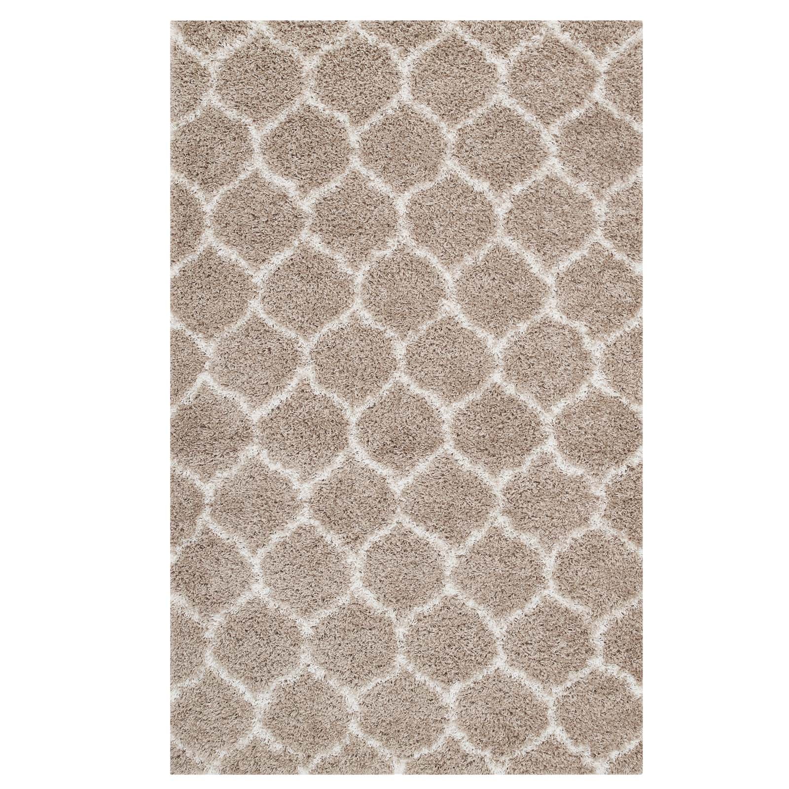 Solvea Moroccan Trellis 5x8 Shag Area Rug