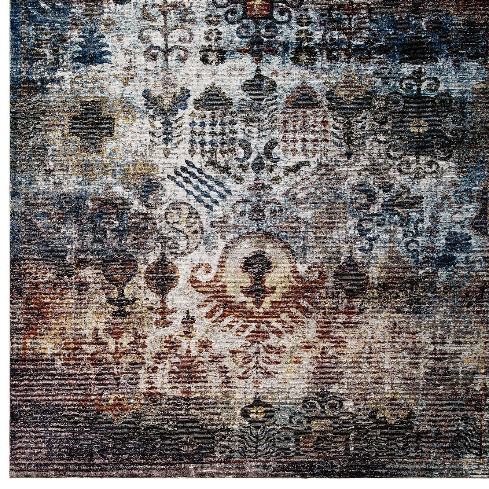 Success Tahira Transitional Distressed Vintage Floral Moroccan Trellis 4x6 Area Rug