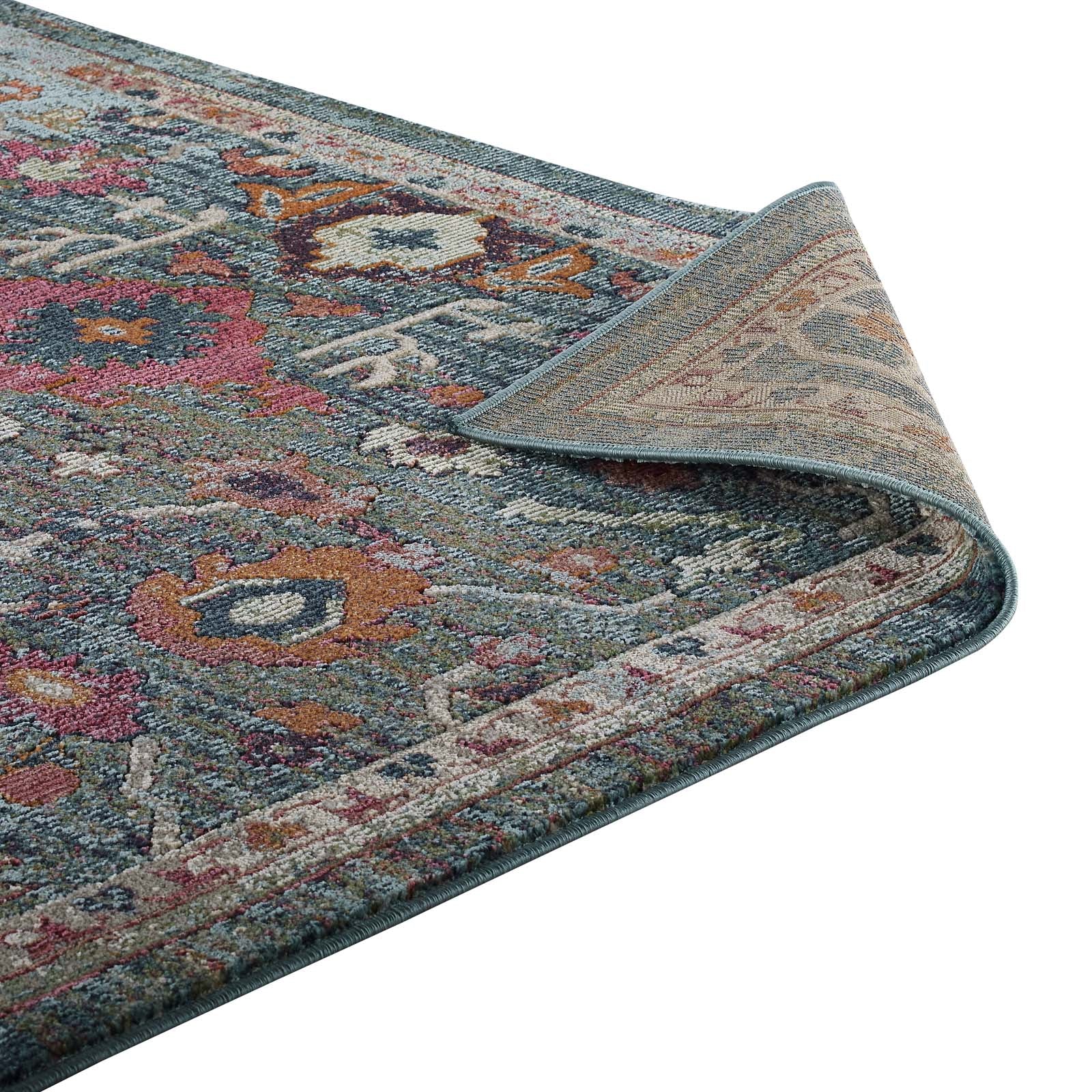 Tribute Every Distressed Vintage Floral 5x8 Area Rug