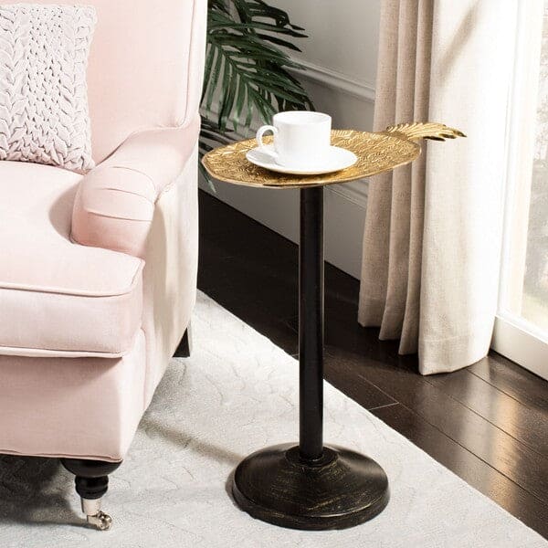 Luana Pinapple Top Modern Side Accent Table for Your Living Room | Gold