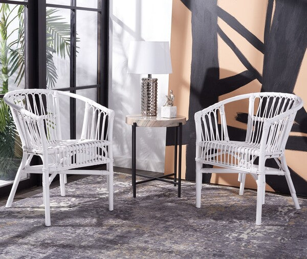 Adriana Rattan Accent Chair | Sophisticated Modern Design