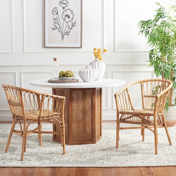 Adriana Rattan Accent Chairs: Sophistication & Timeless Elegance